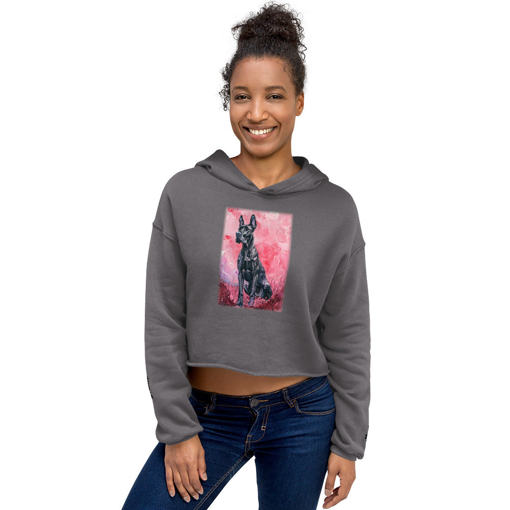 Great Dane Crop Hoodie