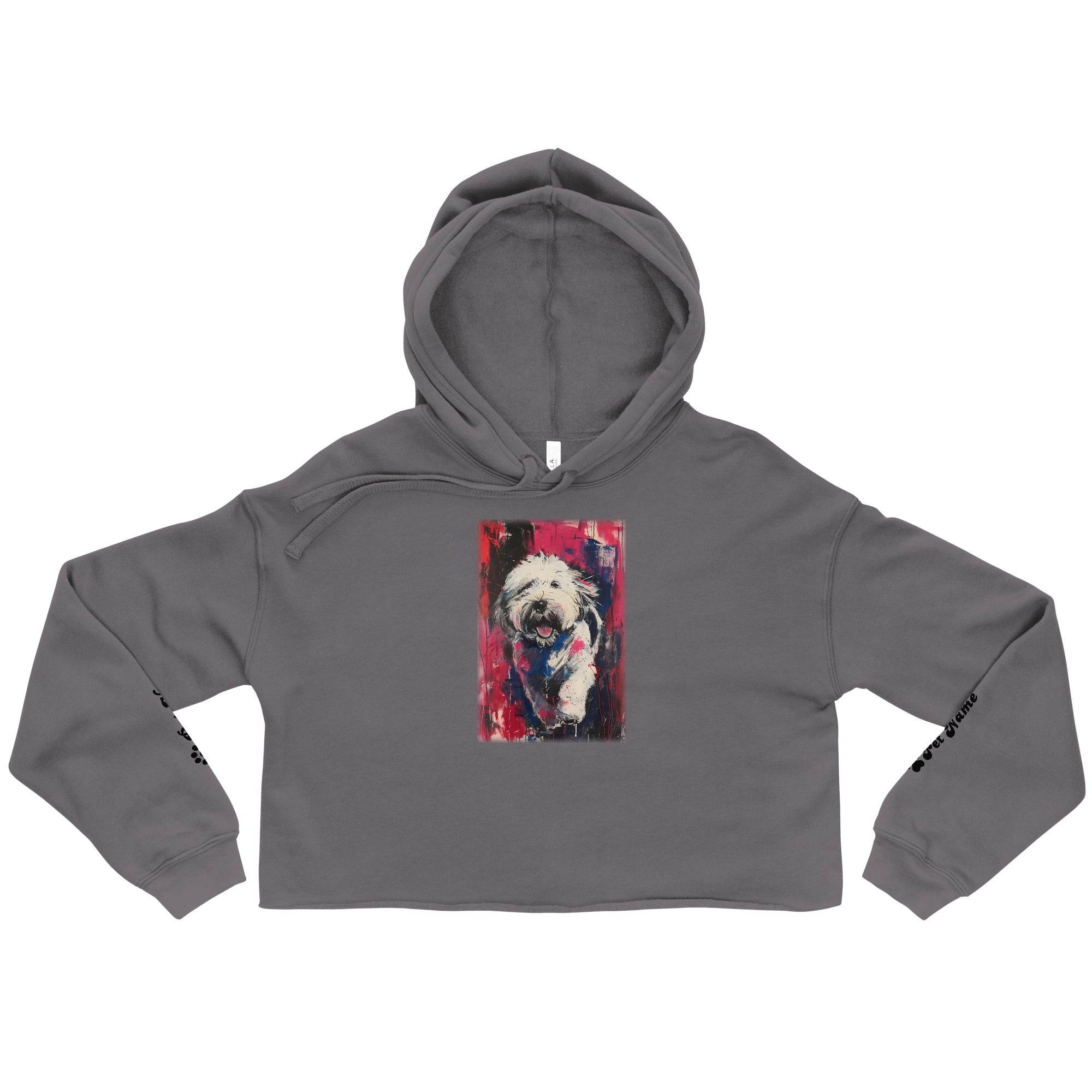 Old English Sheepdog Crop Hoodie