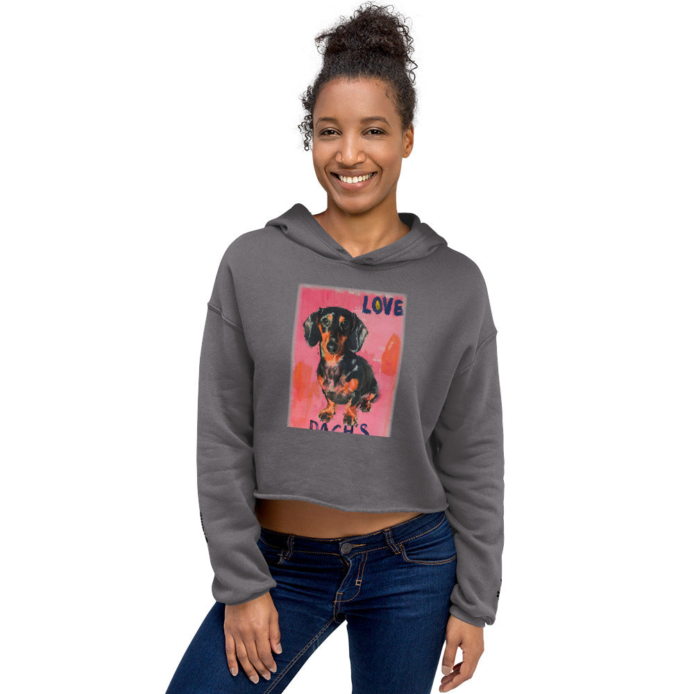 Dachshunds Crop Hoodie