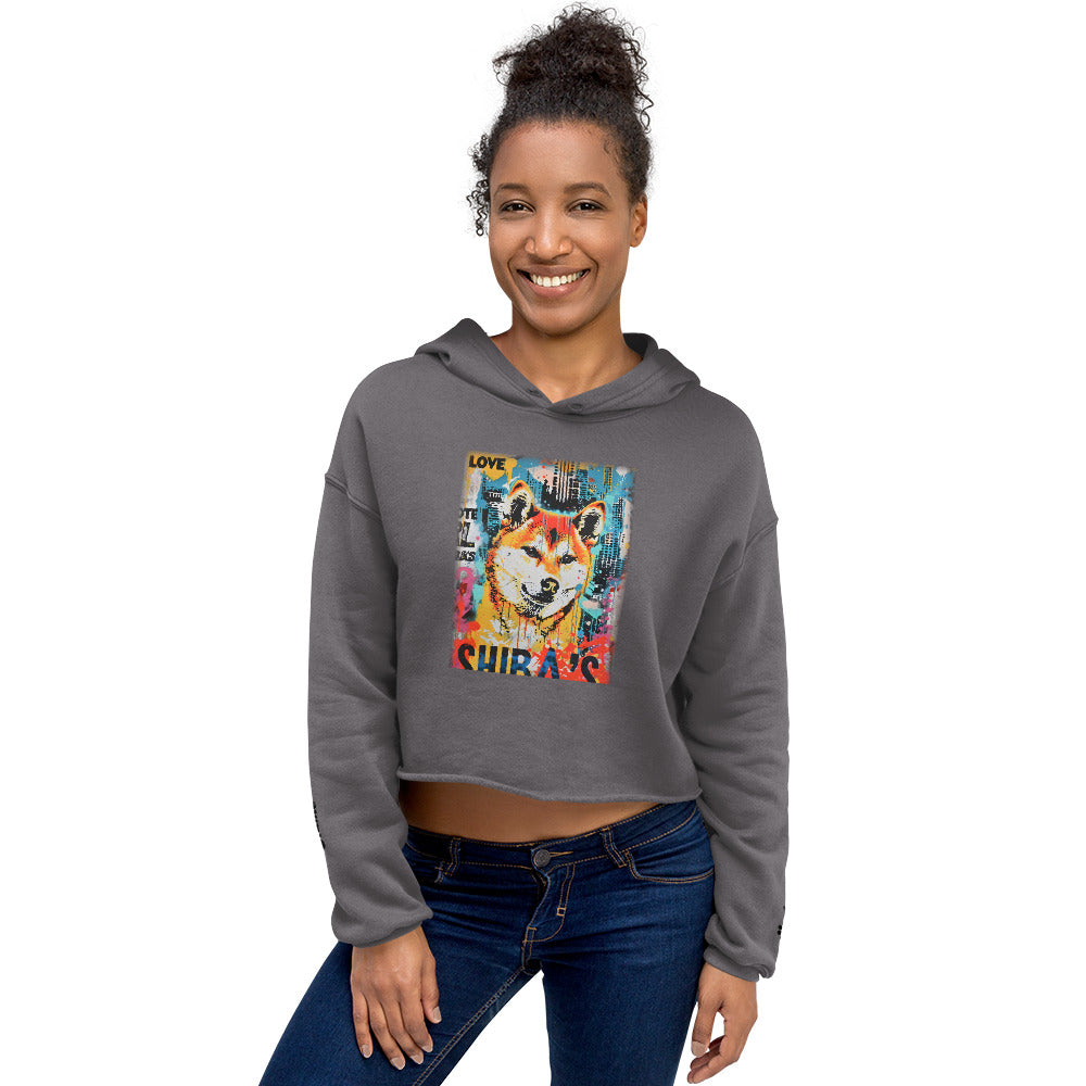 Shiba Inu Shiba Inu Crop Hoodie