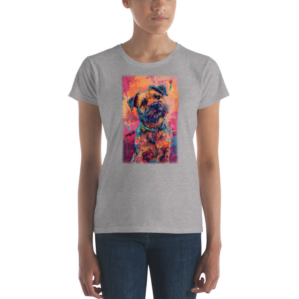 Border Terrier Women's short sleeve t-shirt