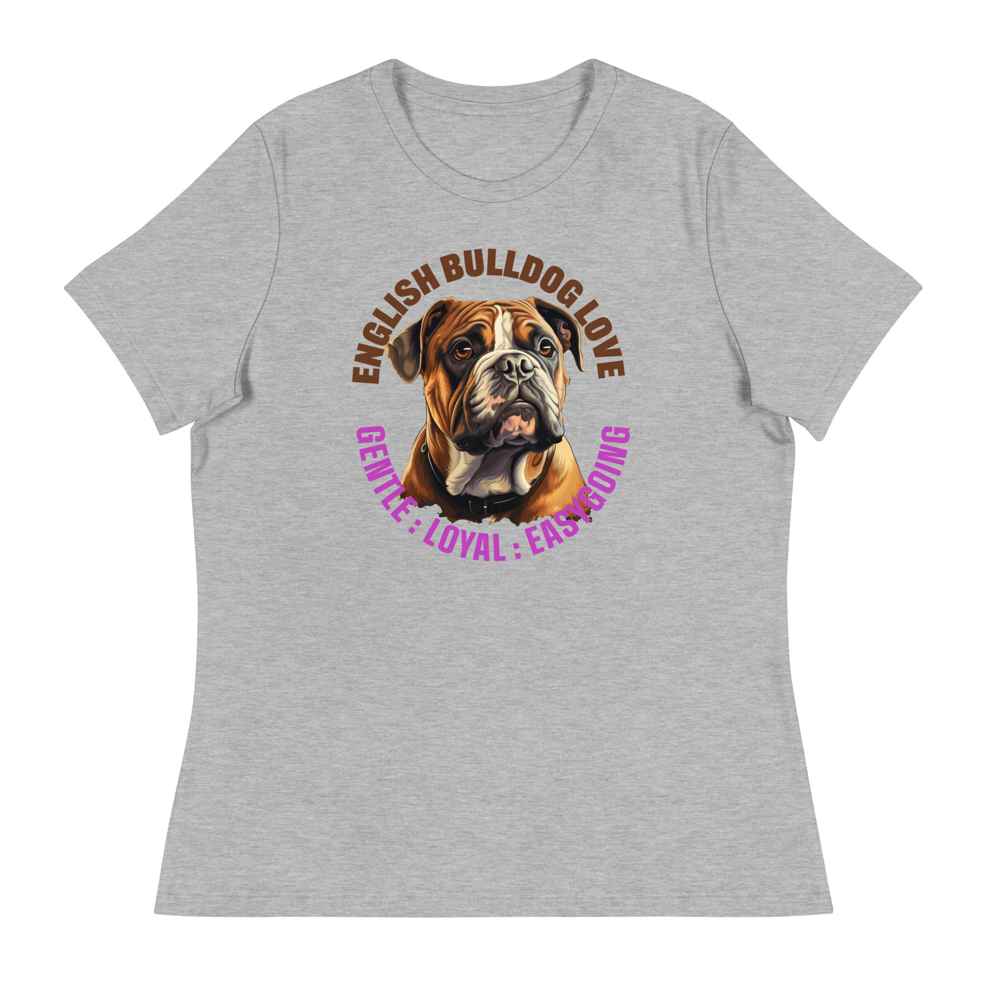 English Bulldog Women's Relaxed T-Shirt