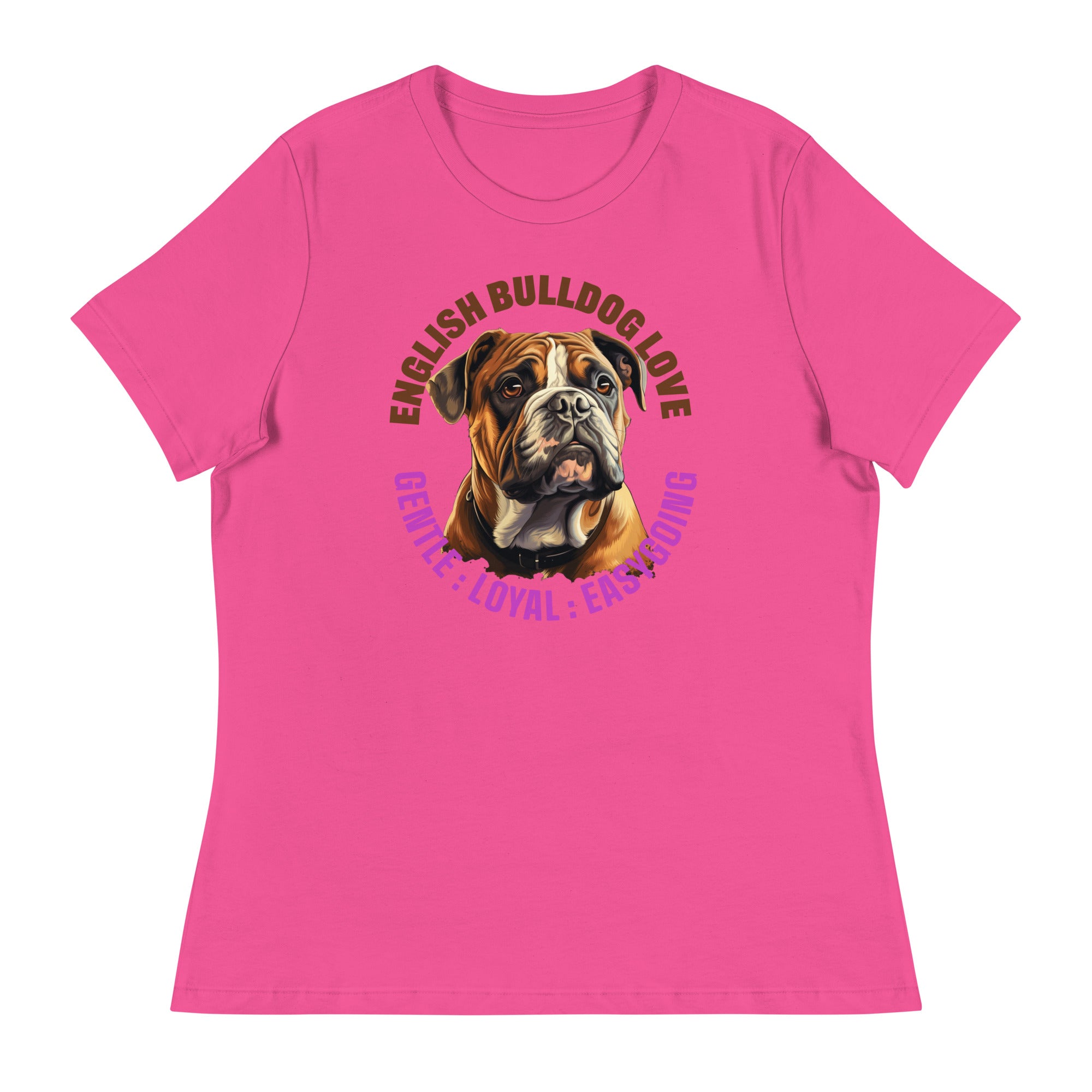 English Bulldog Women's Relaxed T-Shirt