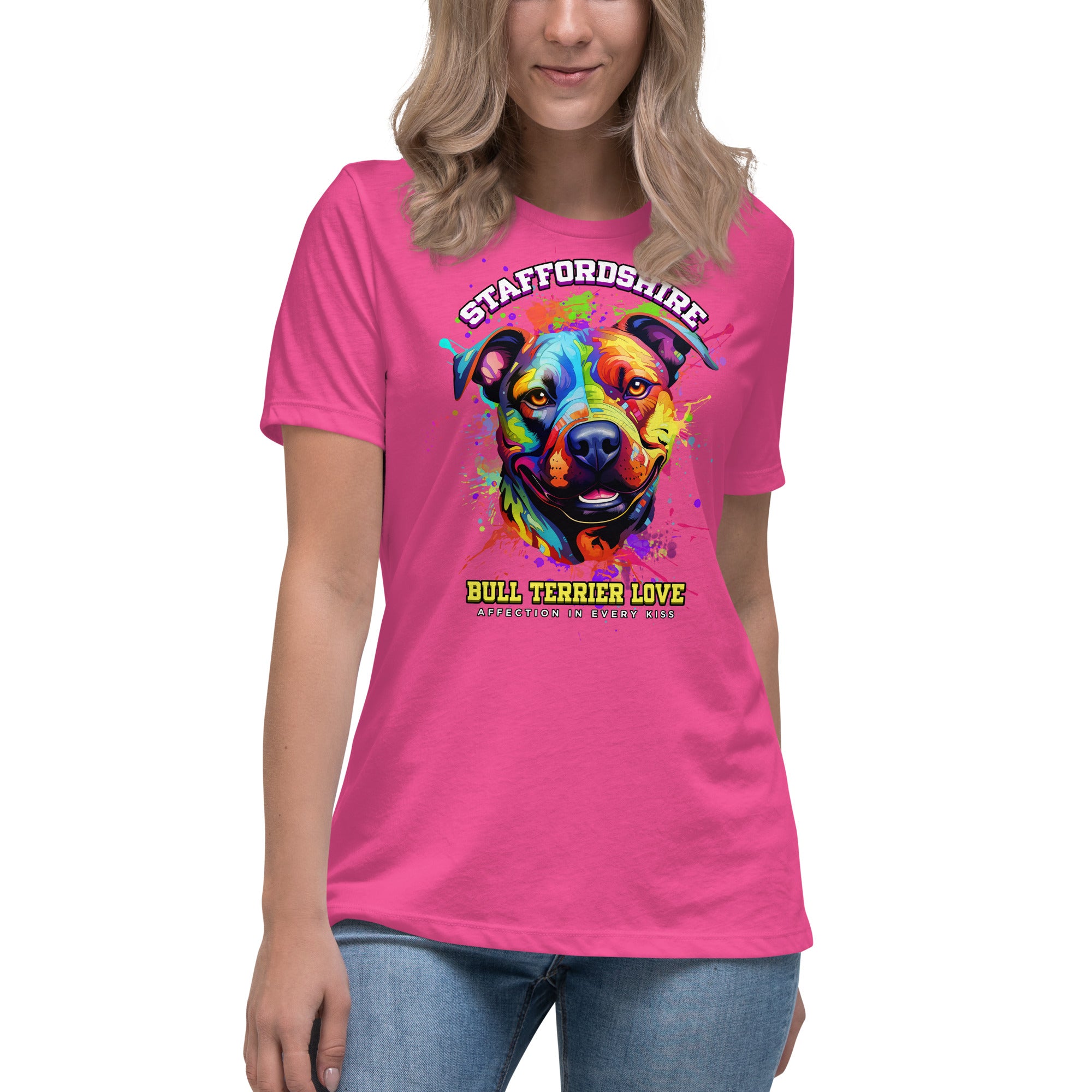 Staffordshire Bull Terrier Women's Relaxed T-Shirt