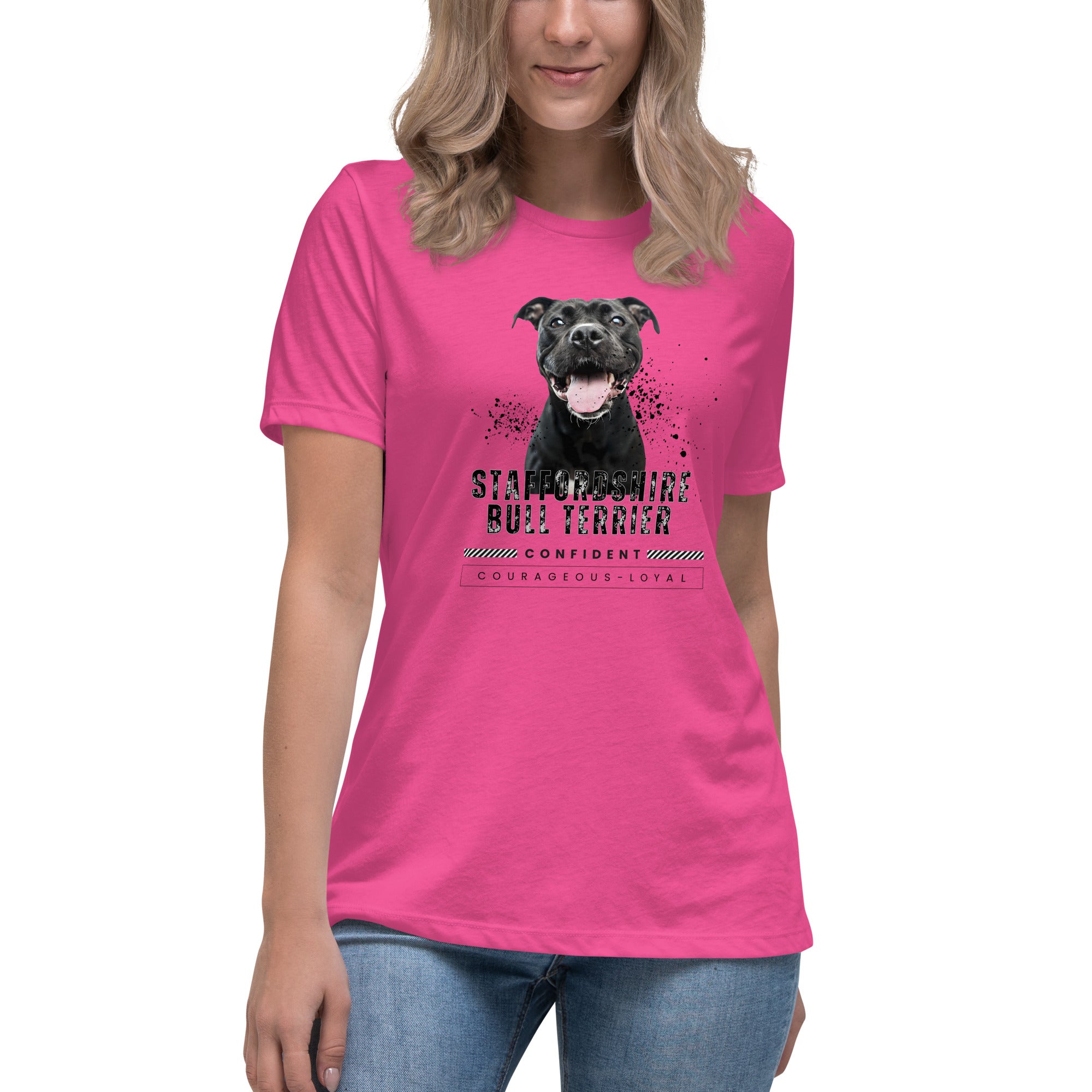 Staffordshire Bull Terrier Women's Relaxed T-Shirt