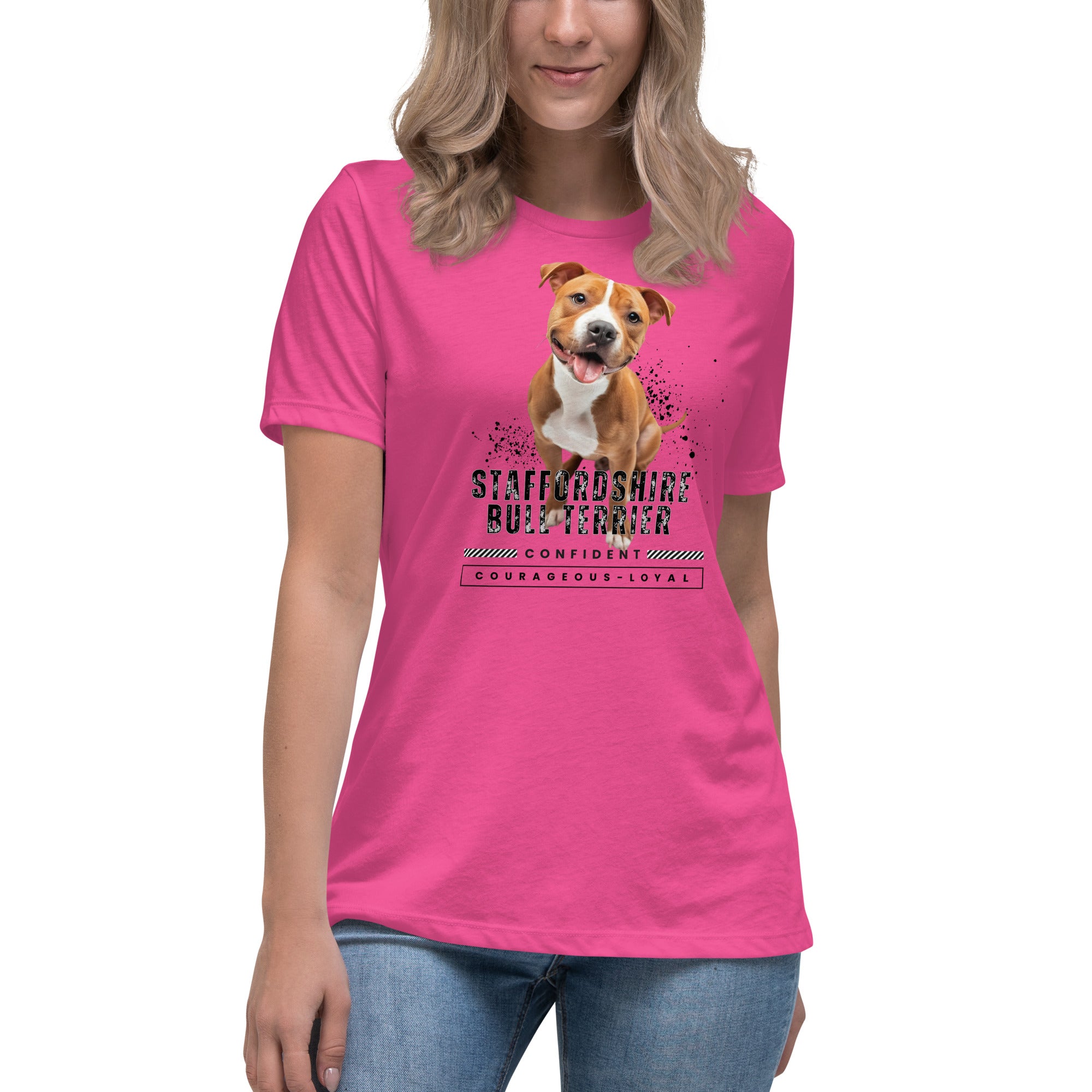 Staffordshire Bull Terrier Women's Relaxed T-Shirt