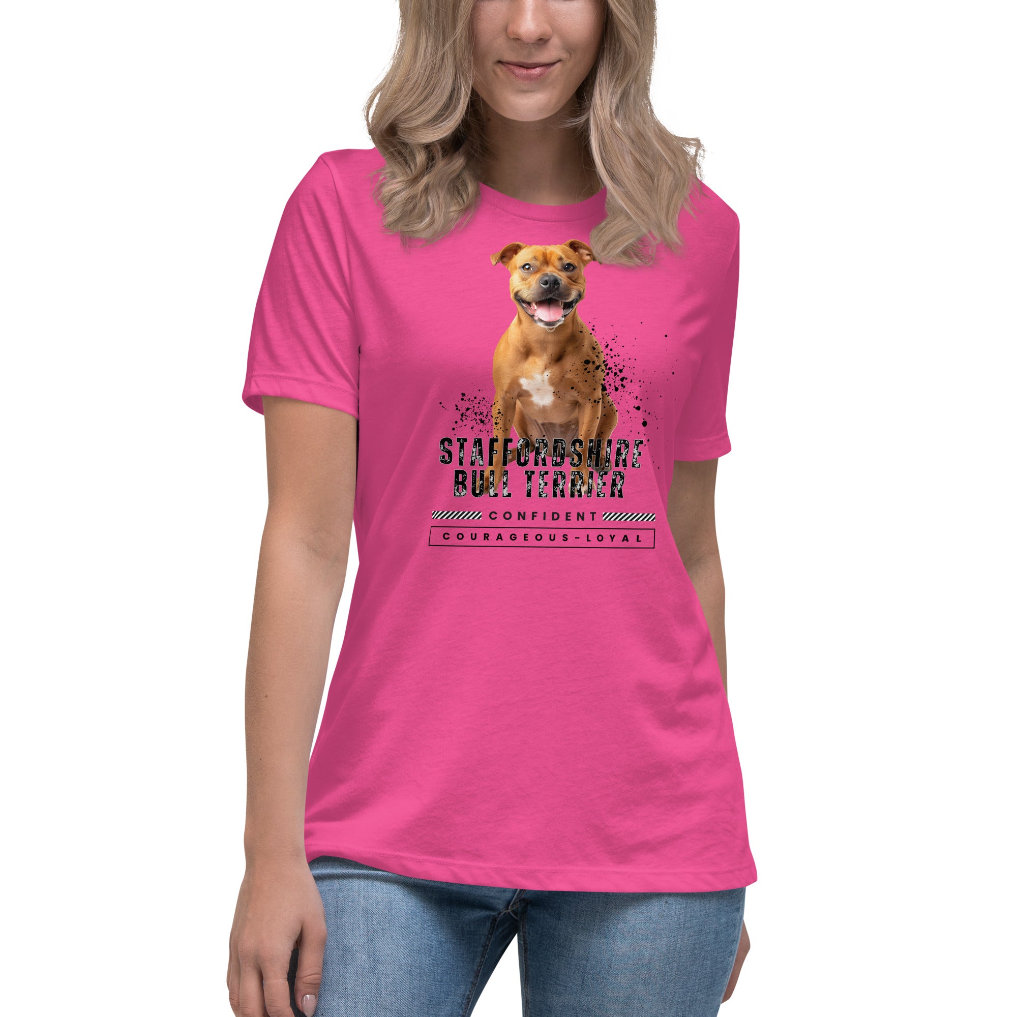 Staffordshire Bull Terrier Women's Relaxed T-Shirt