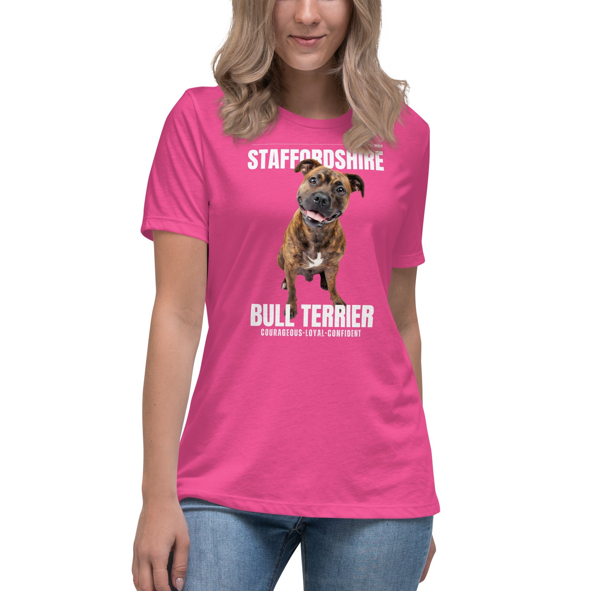 Staffordshire Bull Terrier Women's Relaxed T-Shirt