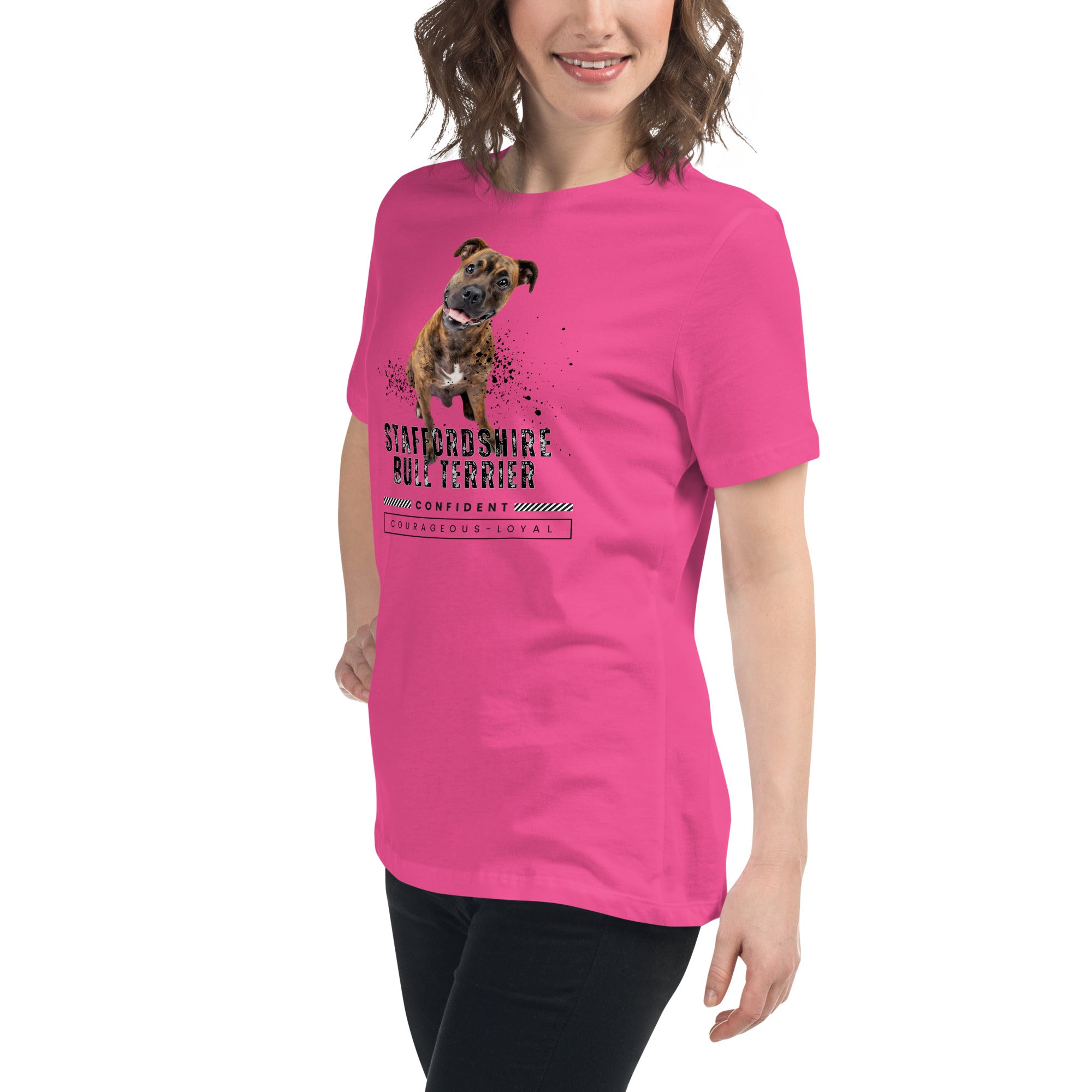 Staffordshire Bull Terrier Women's Relaxed T-Shirt