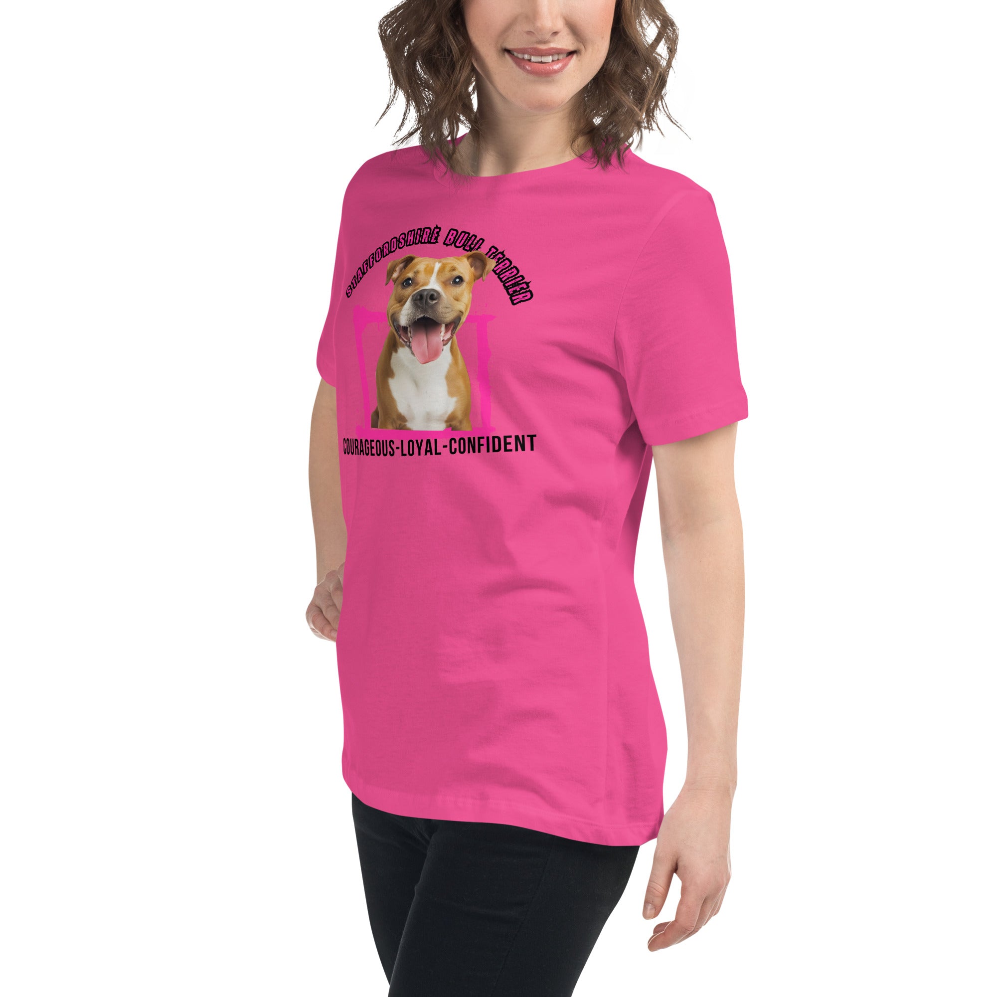 Staffordshire Bull Terrier Women's Relaxed T-Shirt