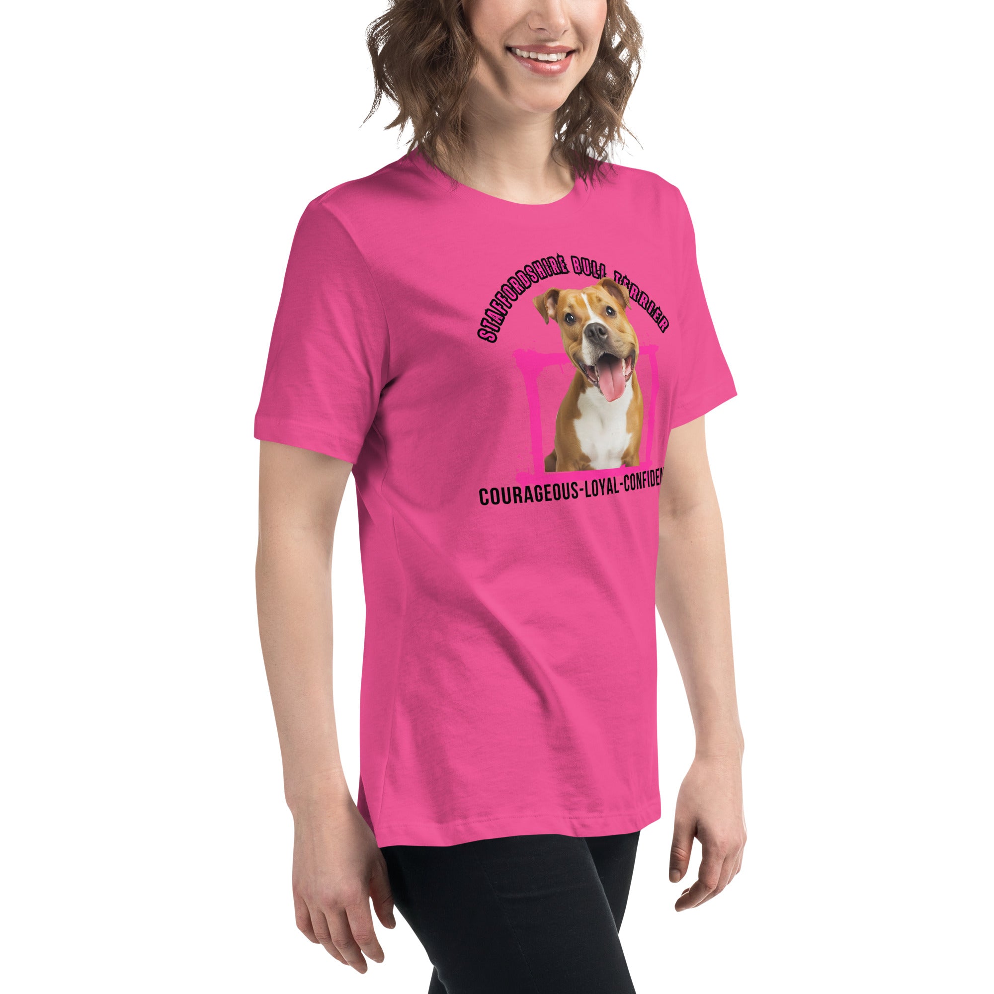 Staffordshire Bull Terrier Women's Relaxed T-Shirt