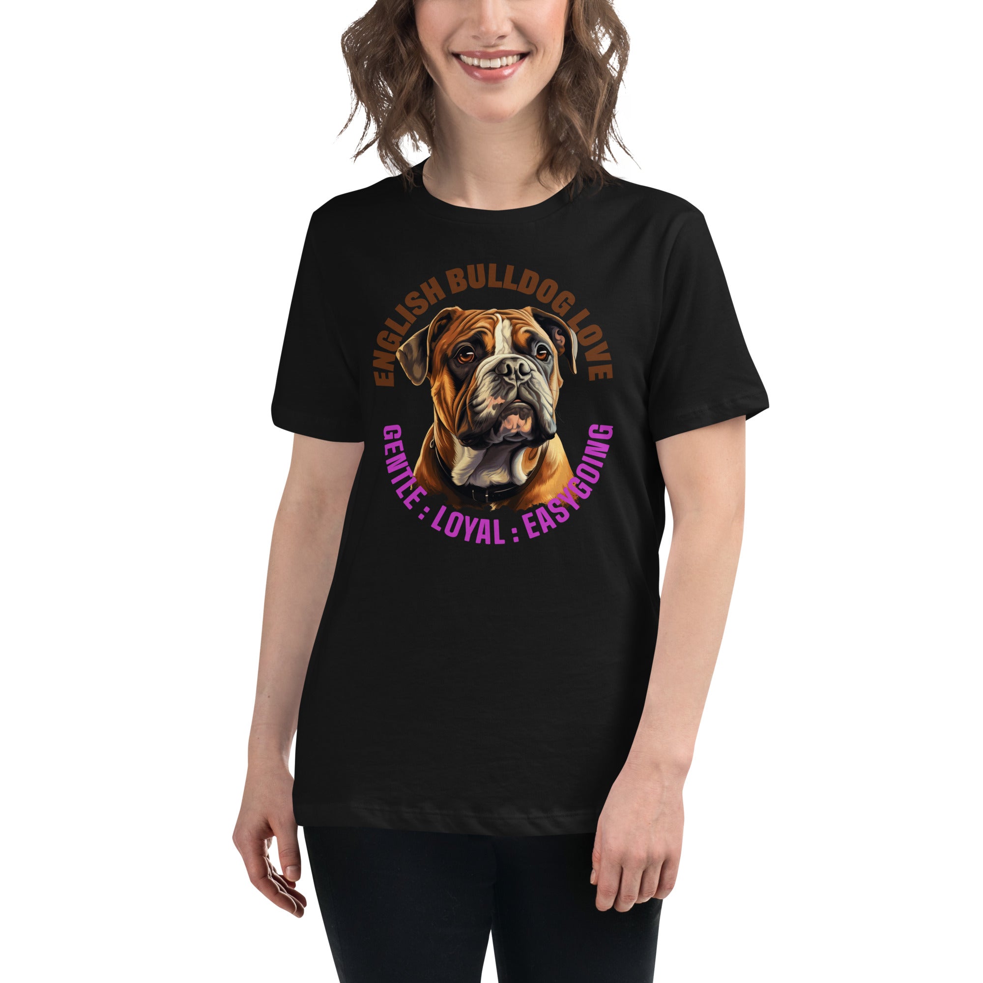 English Bulldog Women's Relaxed T-Shirt