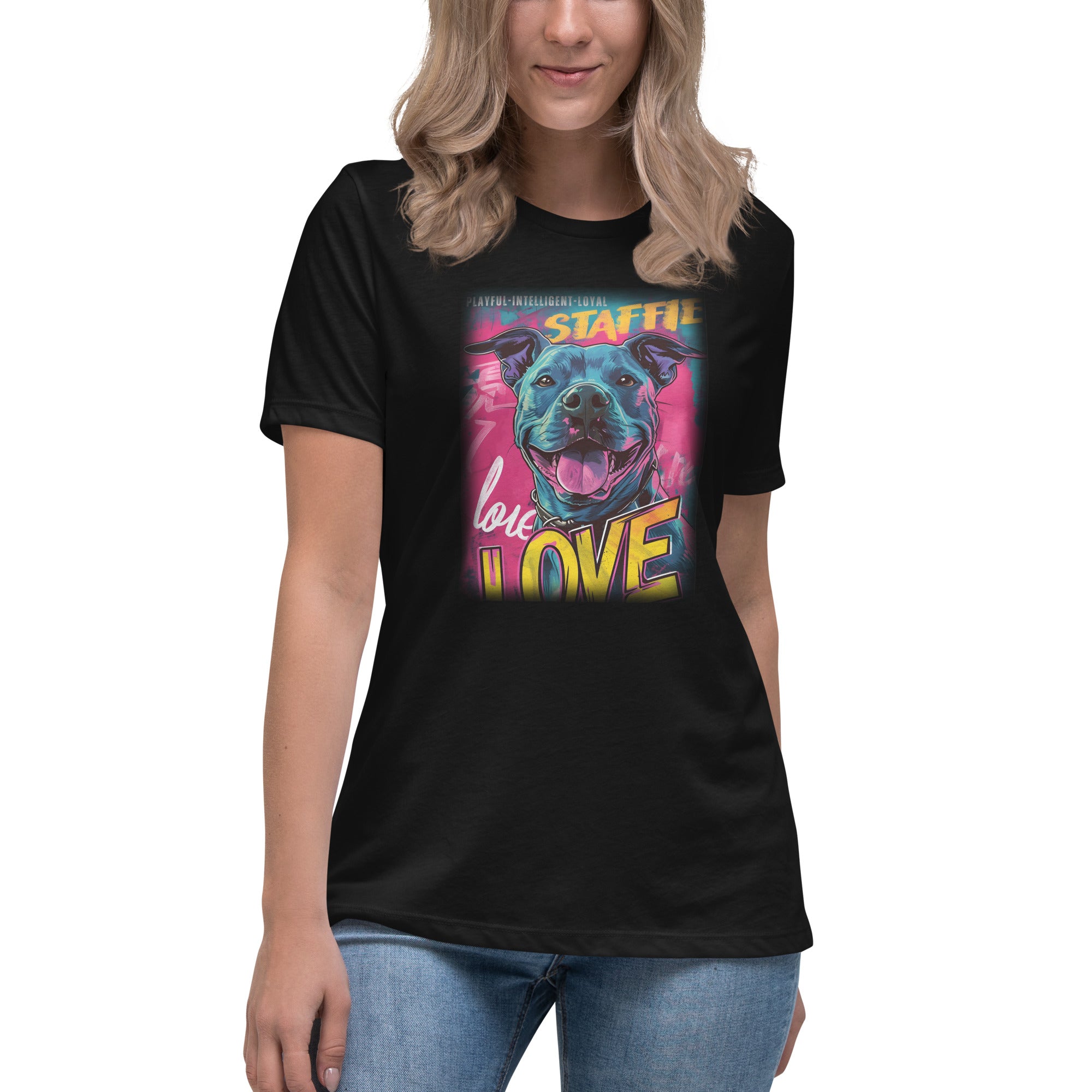 Staffie Bull Women's Relaxed T-Shirt