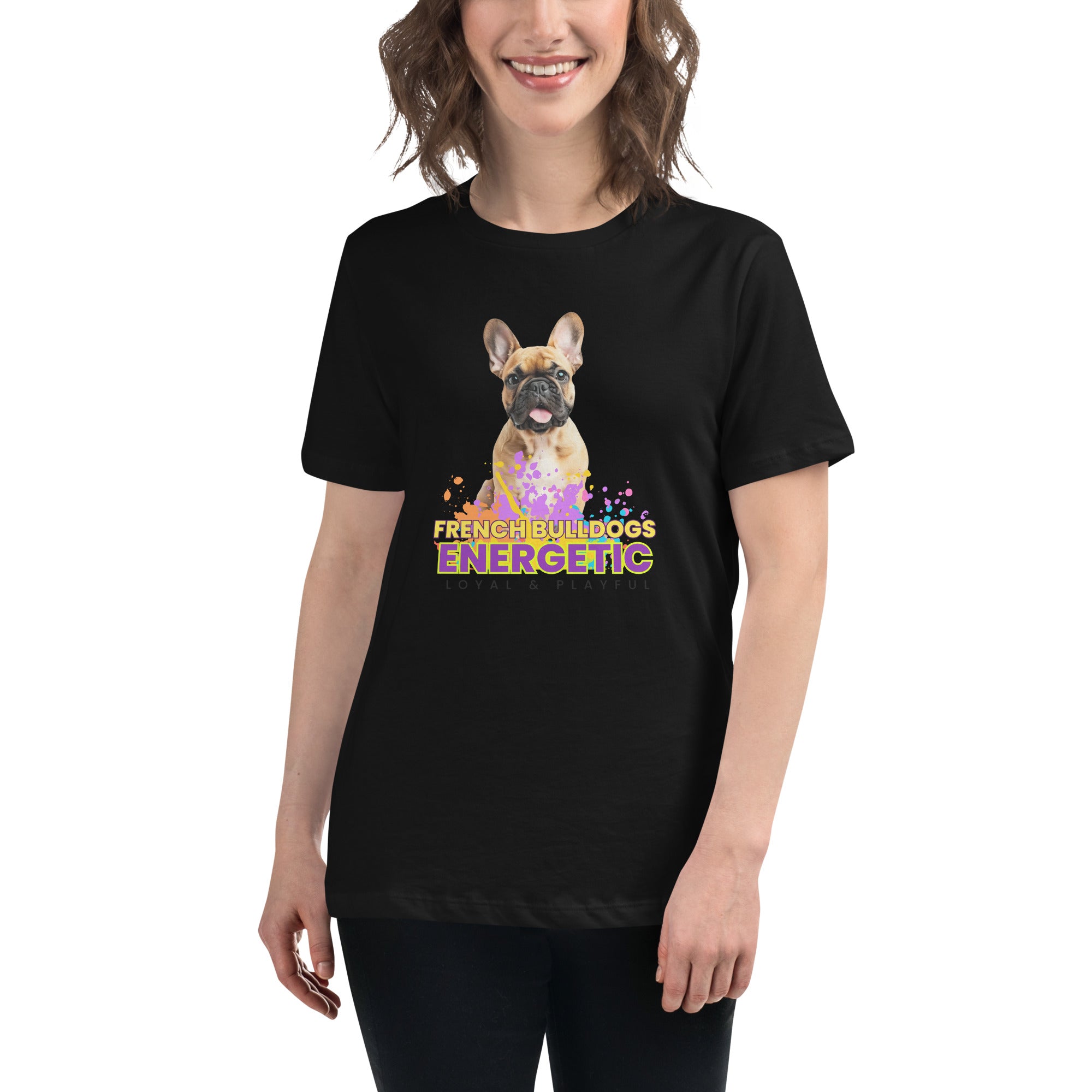 French Bull Dog Women's Relaxed T-Shirt