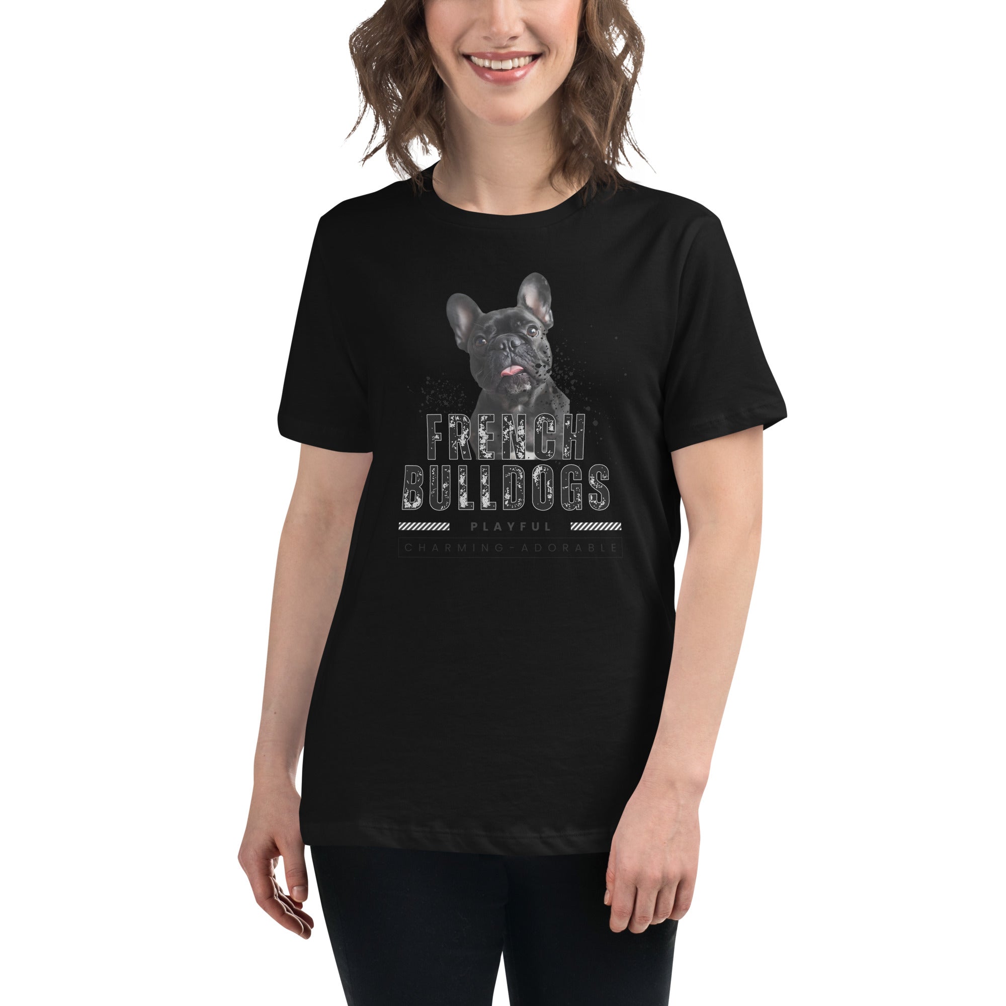 French Bull Dog Women's Relaxed T-Shirt