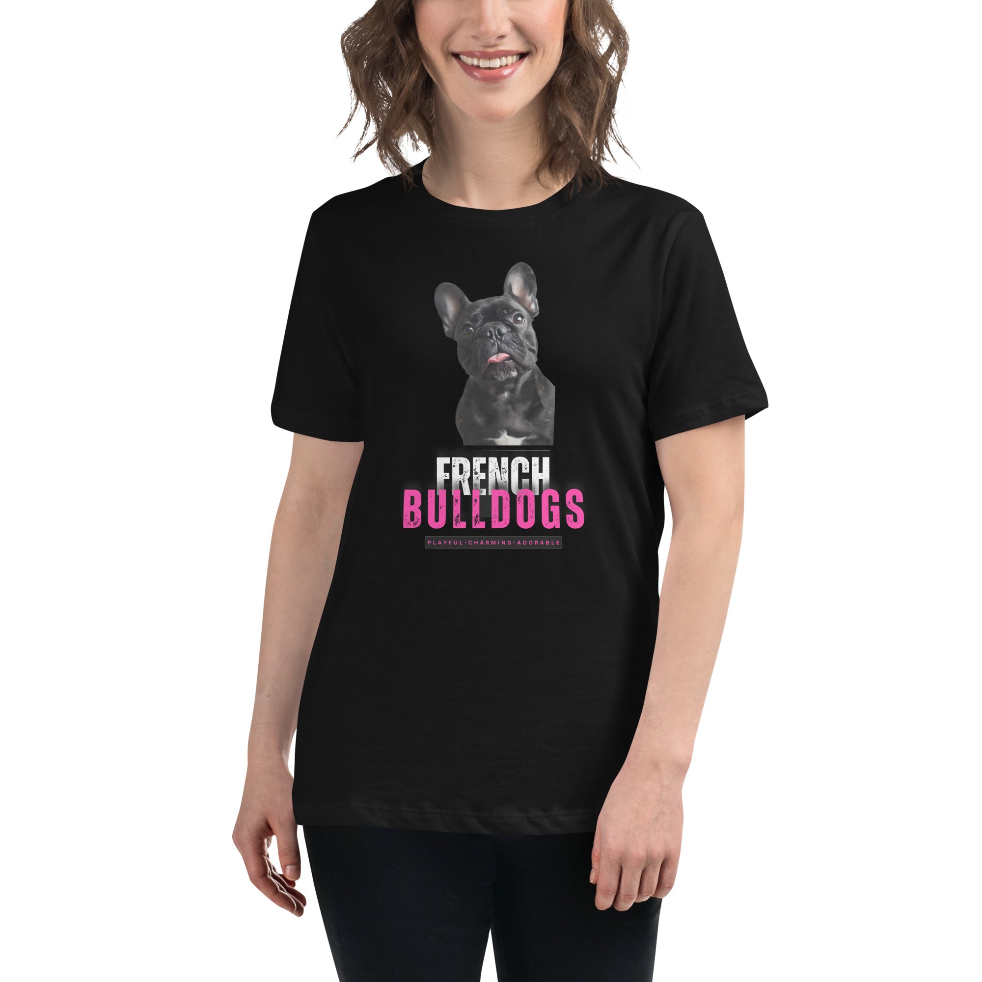 French Bull Dog Women's Relaxed T-Shirt