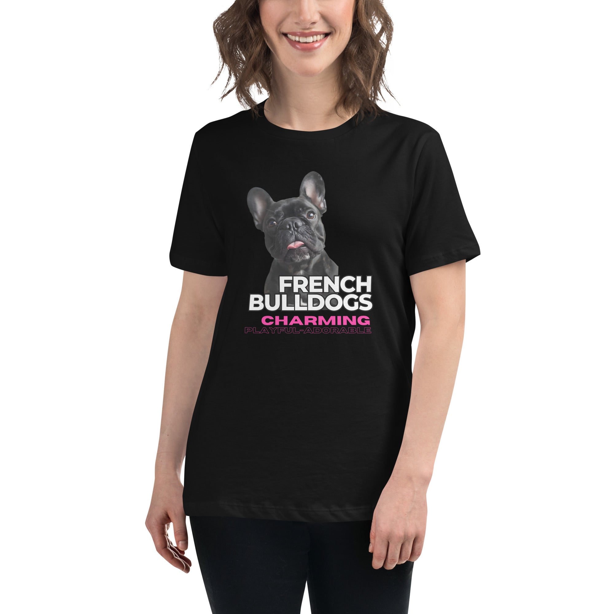 French Bull Dog Women's Relaxed T-Shirt