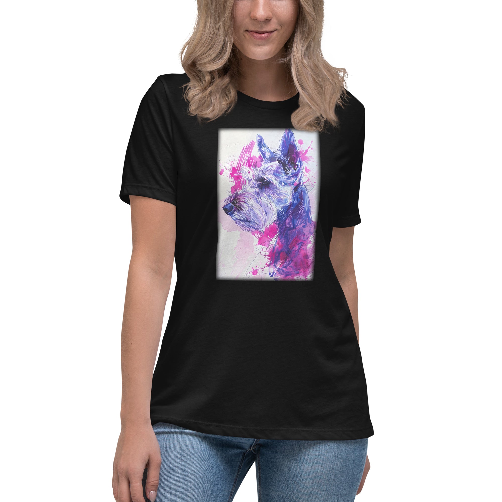 Fox Terrier-Wire Women's Relaxed T-Shirt