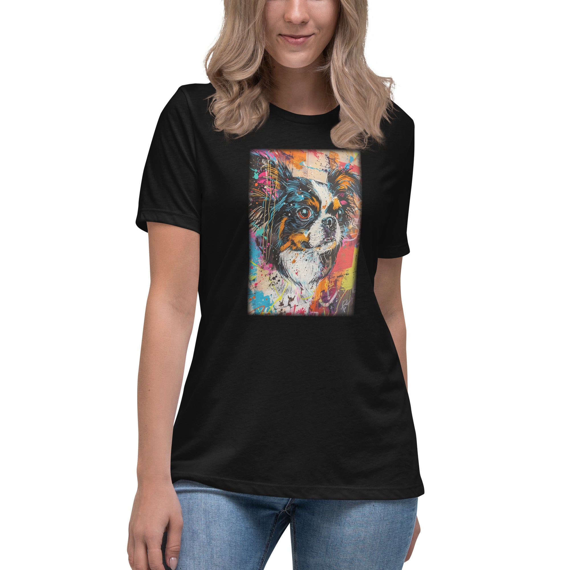 Japanese Chin Women's Relaxed T-Shirt