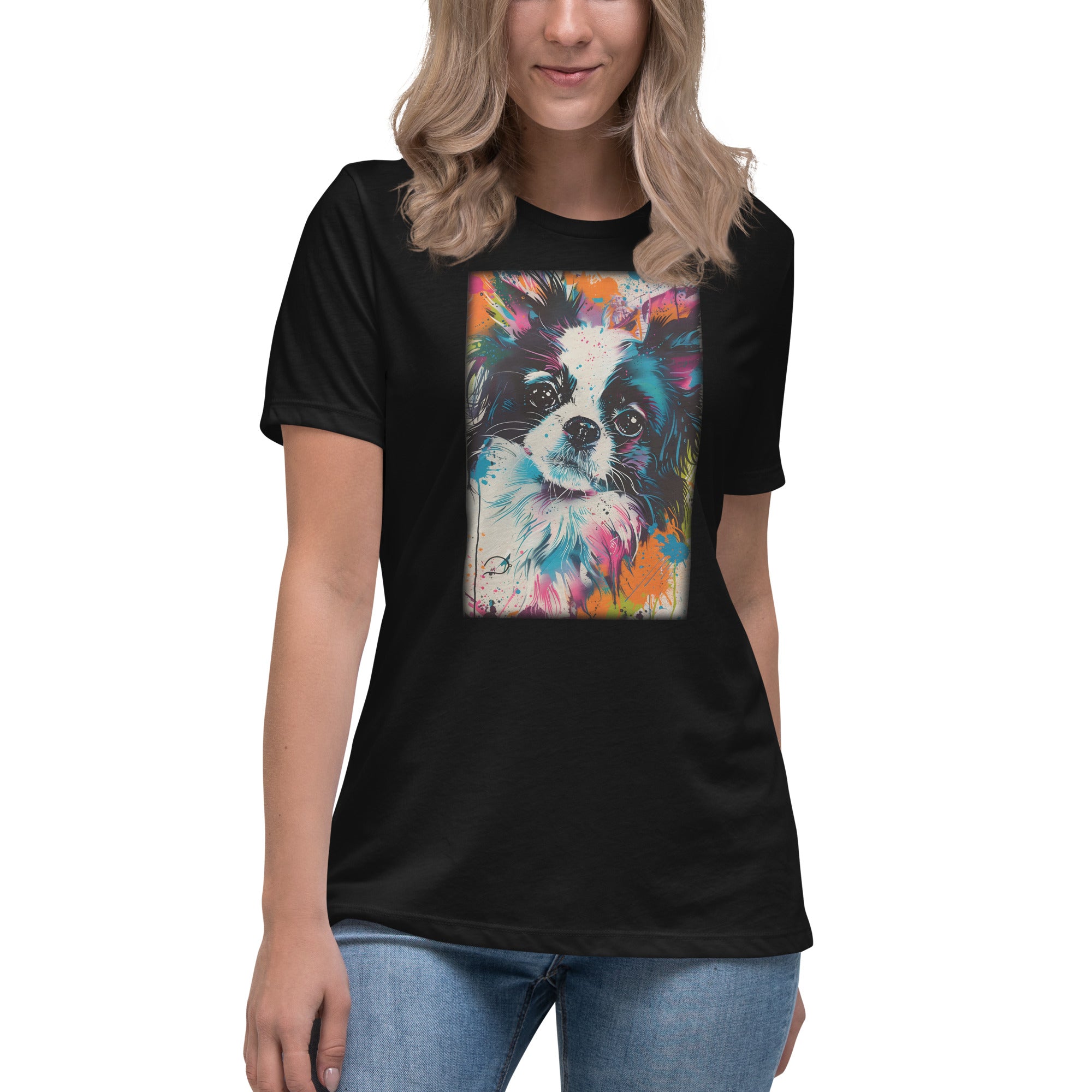 Japanese Chin Women's Relaxed T-Shirt