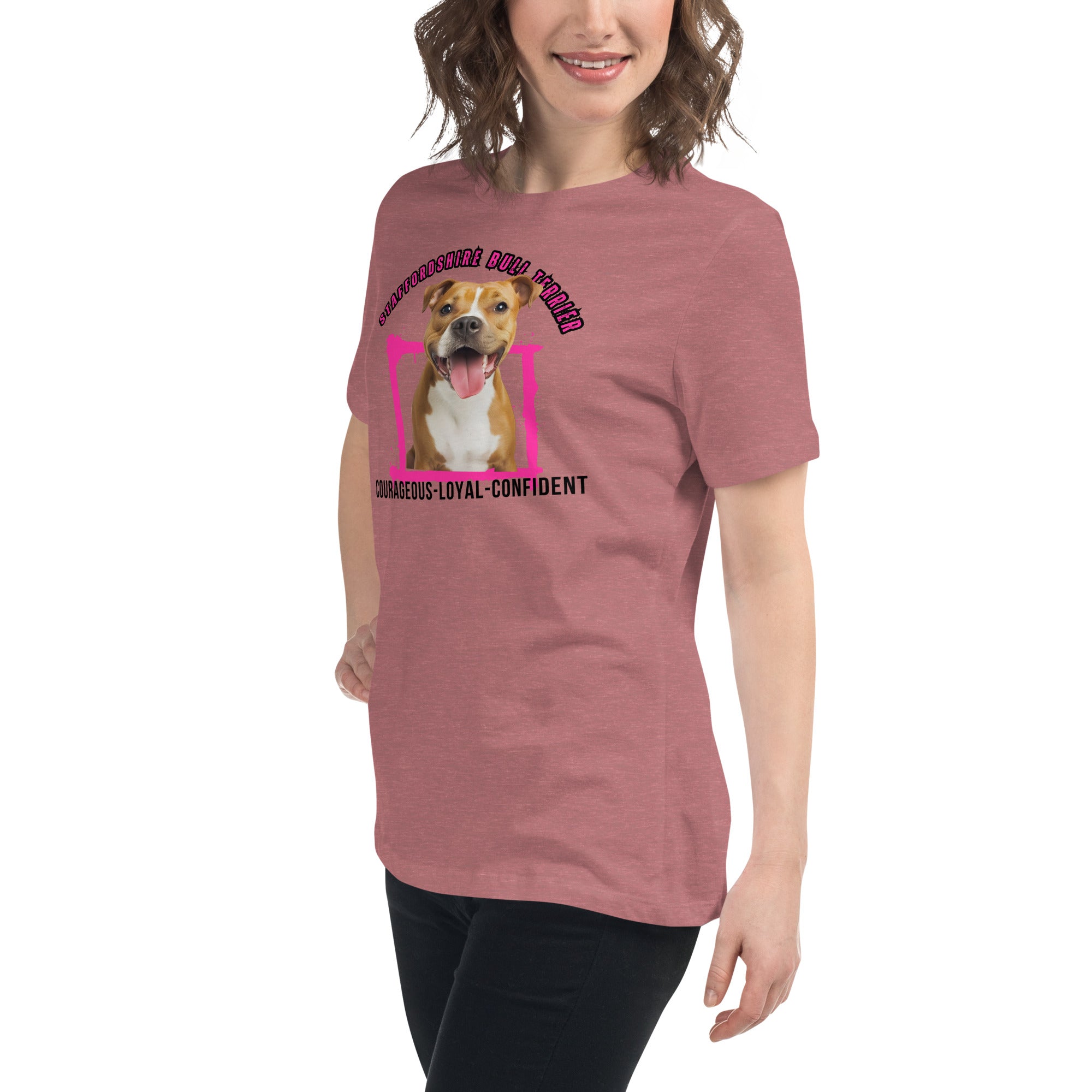 Staffordshire Bull Terrier Women's Relaxed T-Shirt