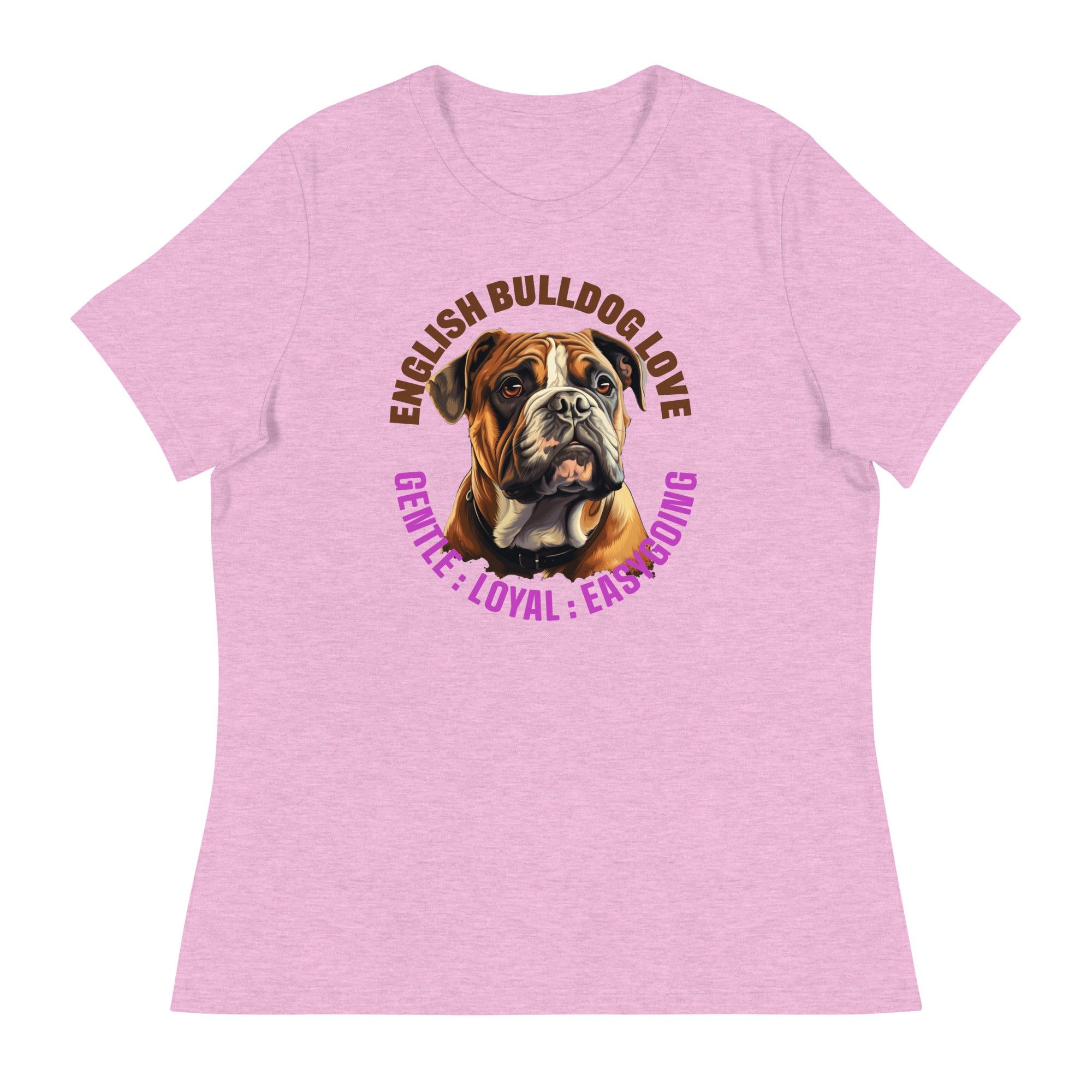 English Bulldog Women's Relaxed T-Shirt