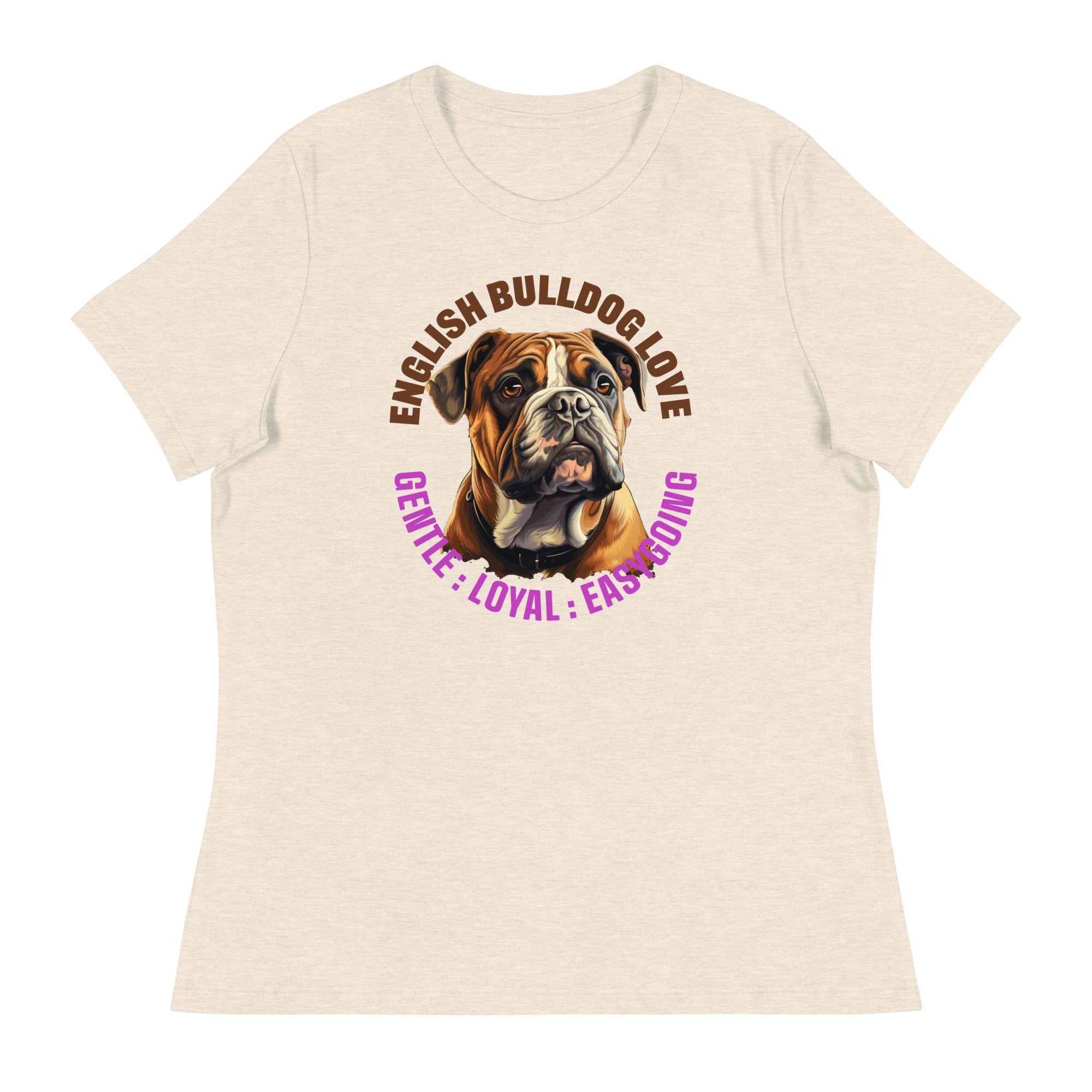 English Bulldog Women's Relaxed T-Shirt