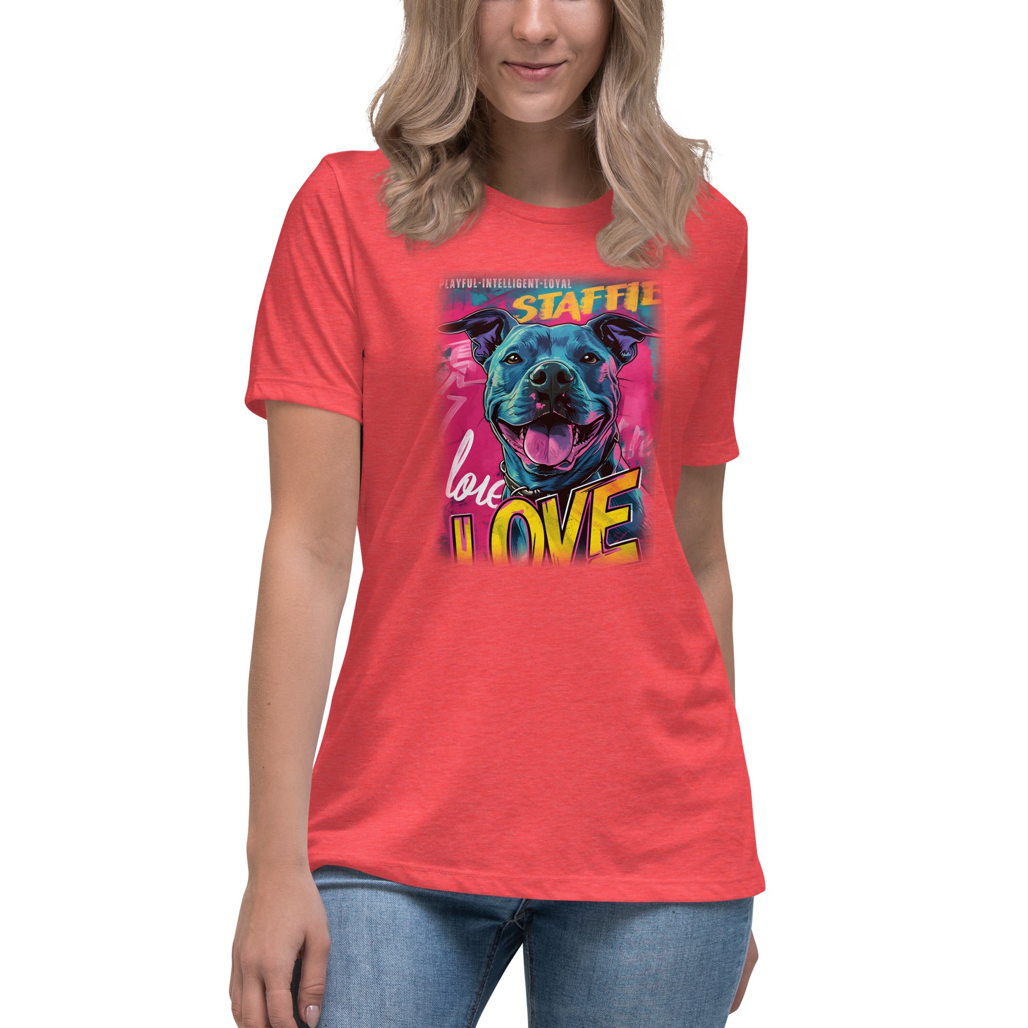 Staffie Bull Women's Relaxed T-Shirt