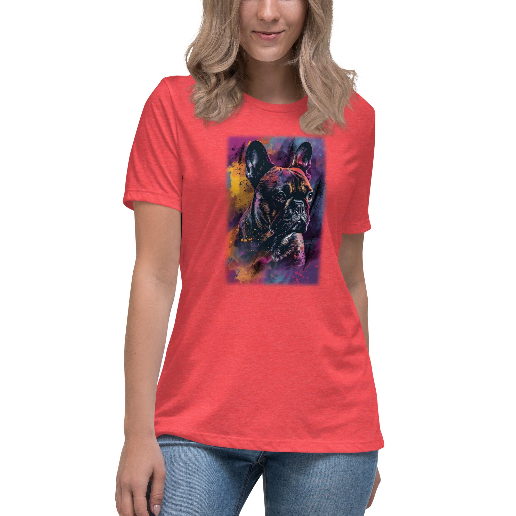 French Bull Dog Women's Relaxed T-Shirt