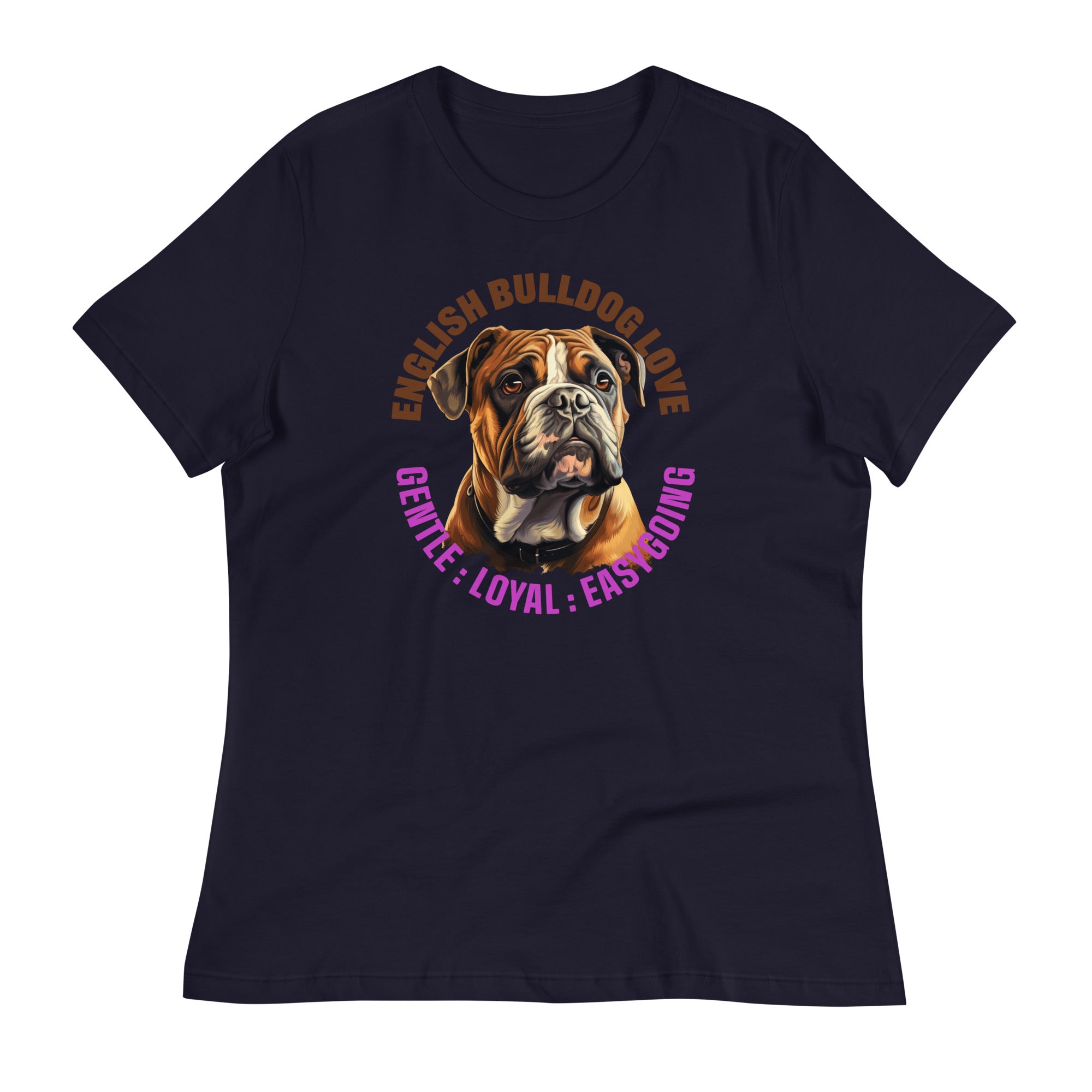 English Bulldog Women's Relaxed T-Shirt