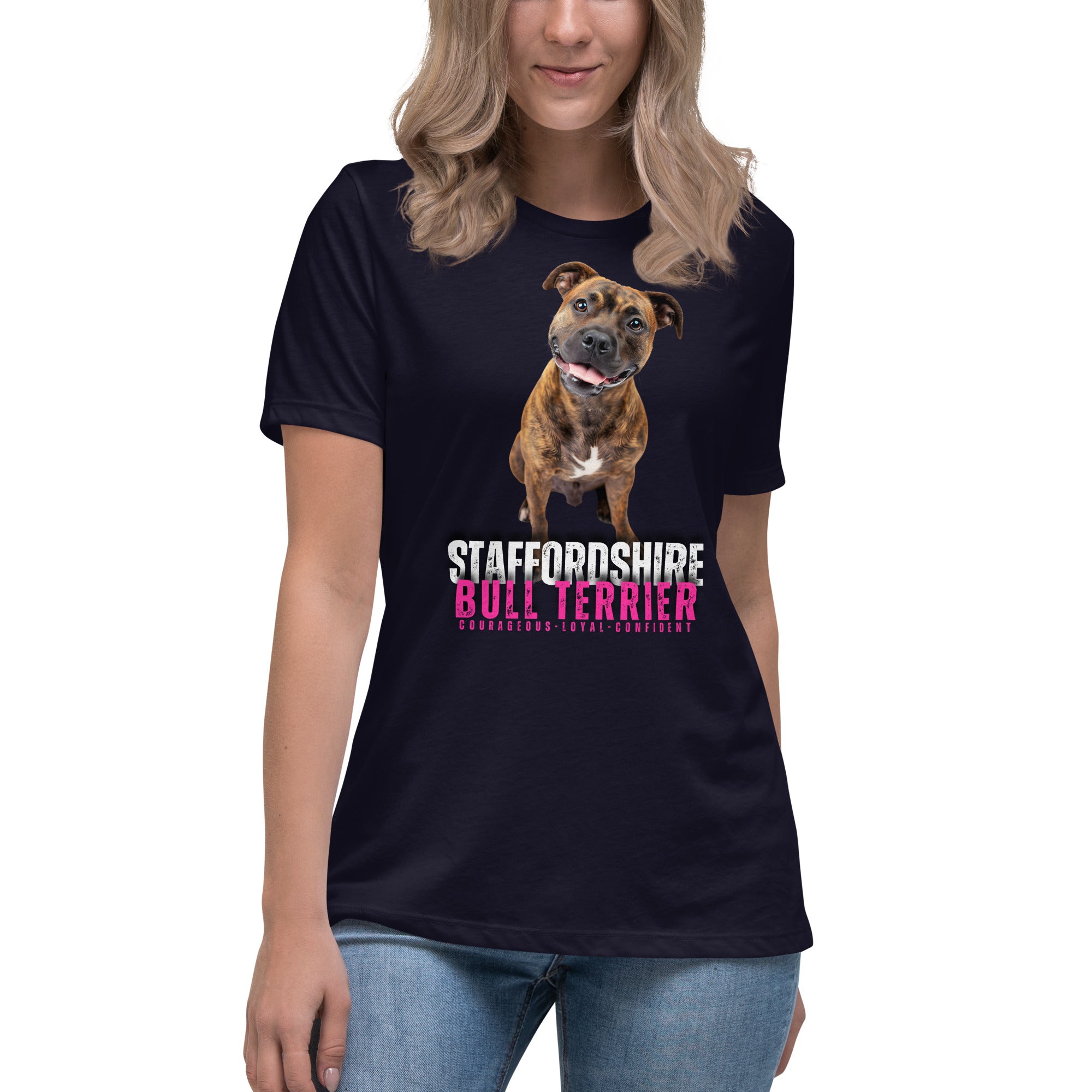 Staffordshire Bull Terrier Women's Relaxed T-Shirt