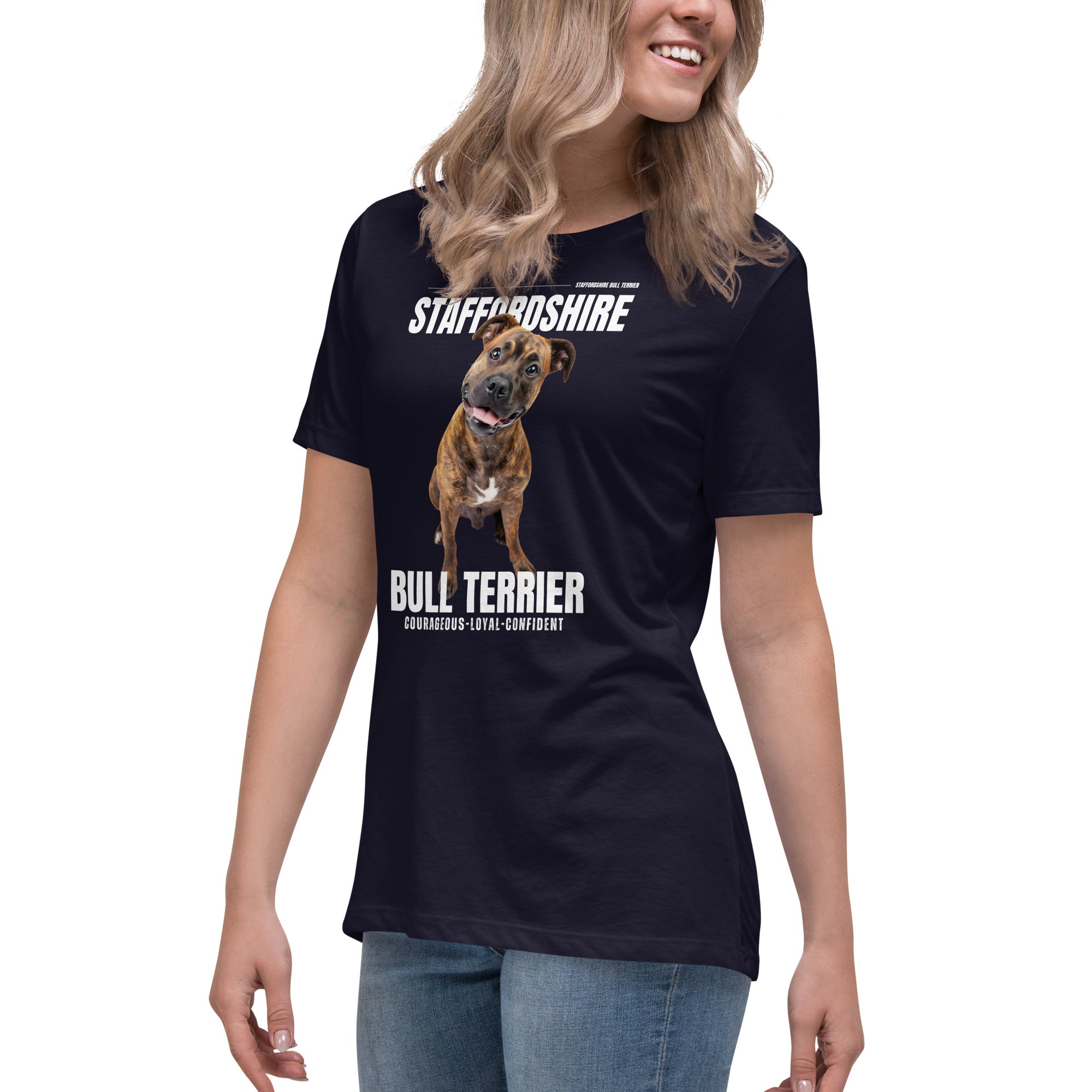 Staffordshire Bull Terrier Women's Relaxed T-Shirt