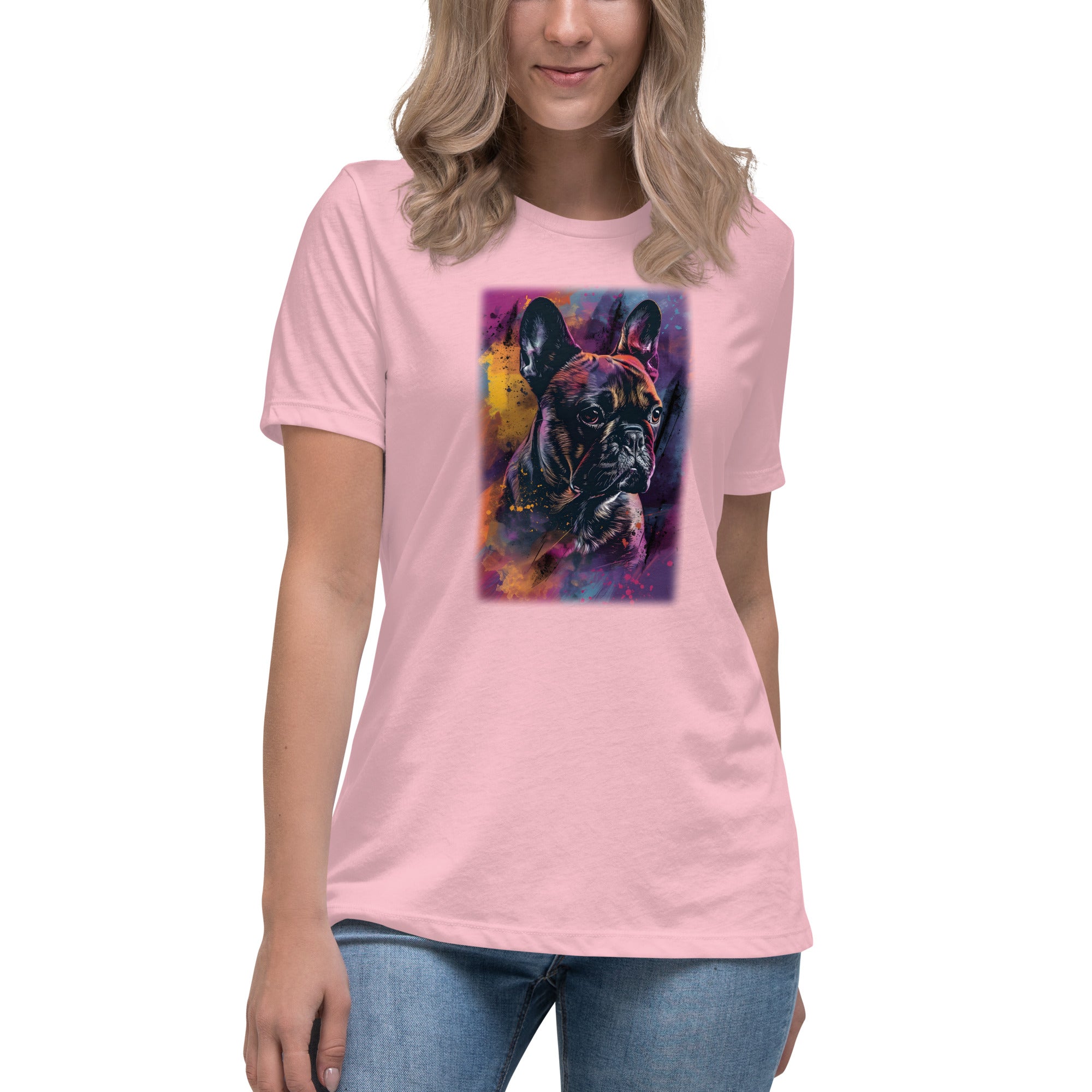 French Bull Dog Women's Relaxed T-Shirt