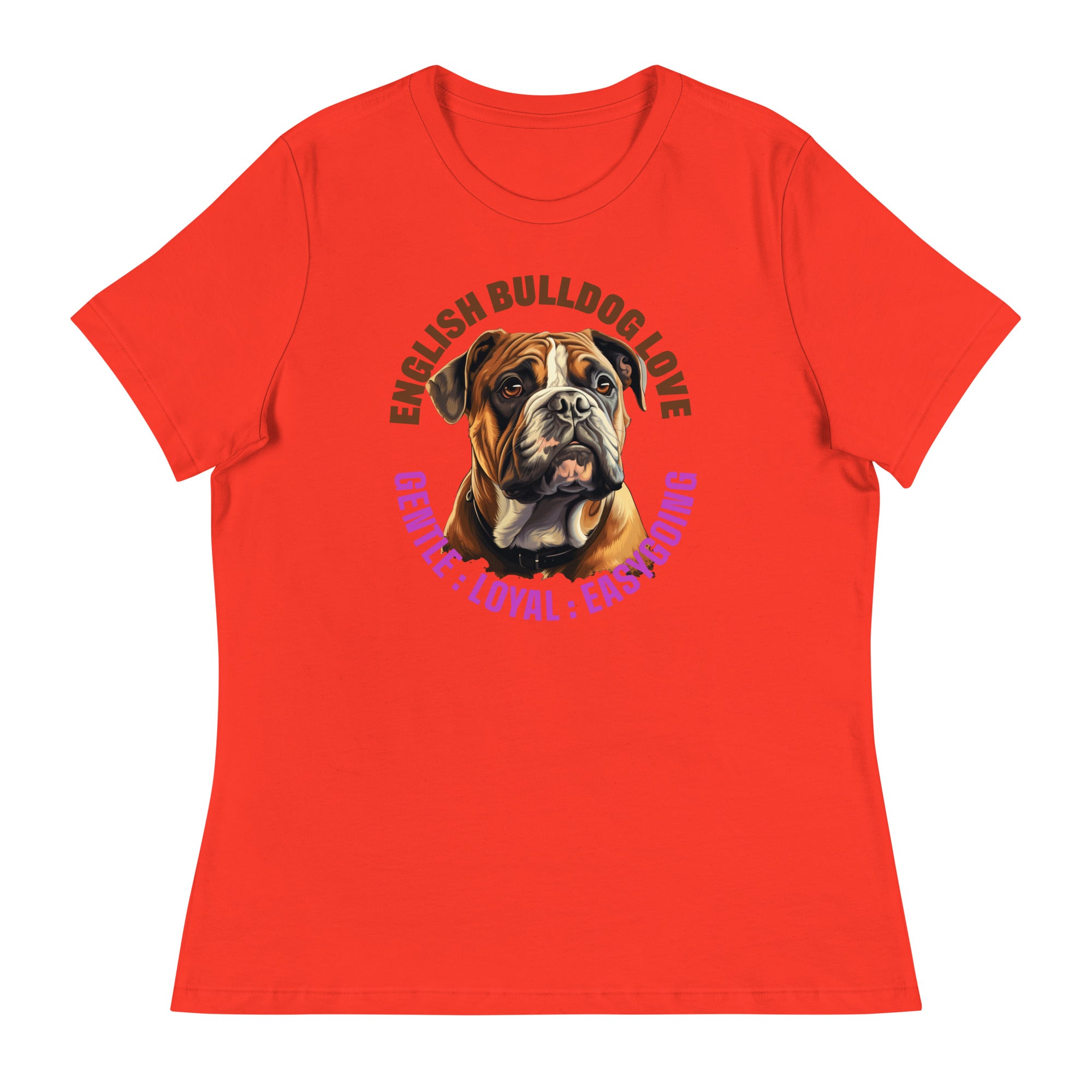 English Bulldog Women's Relaxed T-Shirt