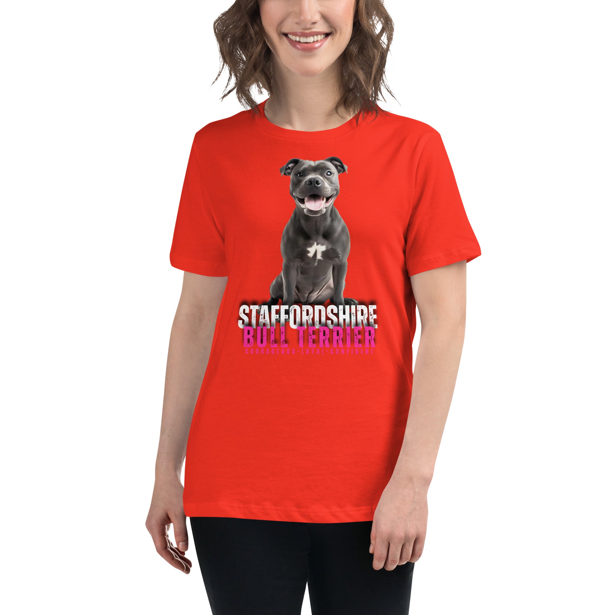 Staffordshire Bull Terrier Women's Relaxed T-Shirt