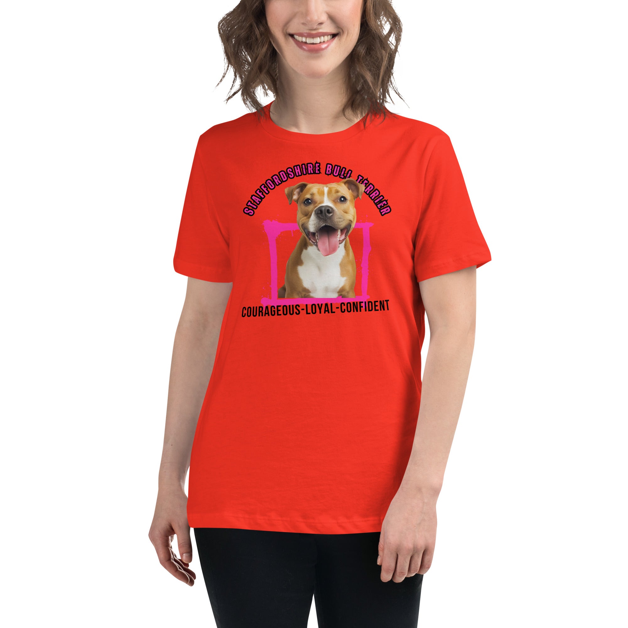 Staffordshire Bull Terrier Women's Relaxed T-Shirt