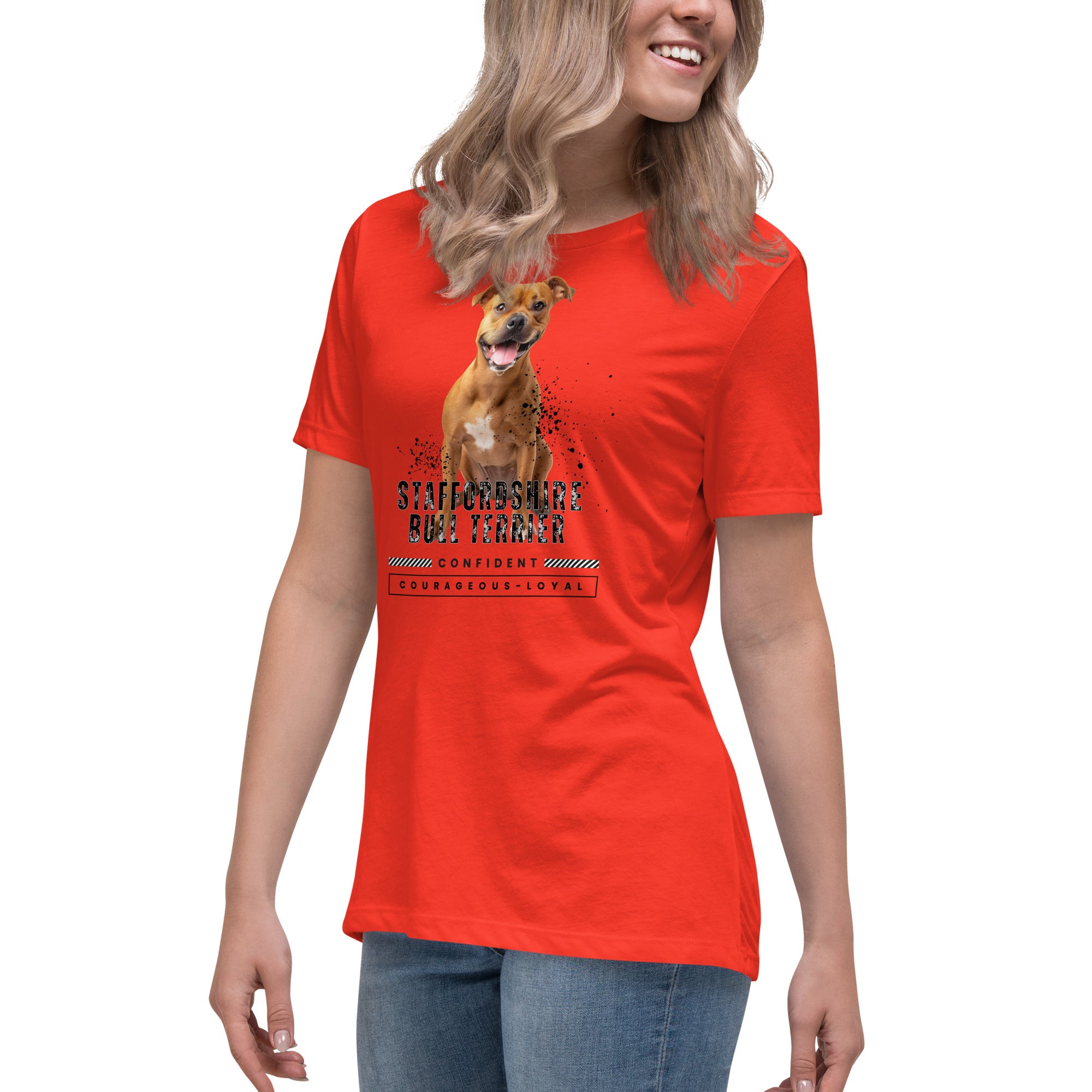 Staffordshire Bull Terrier Women's Relaxed T-Shirt