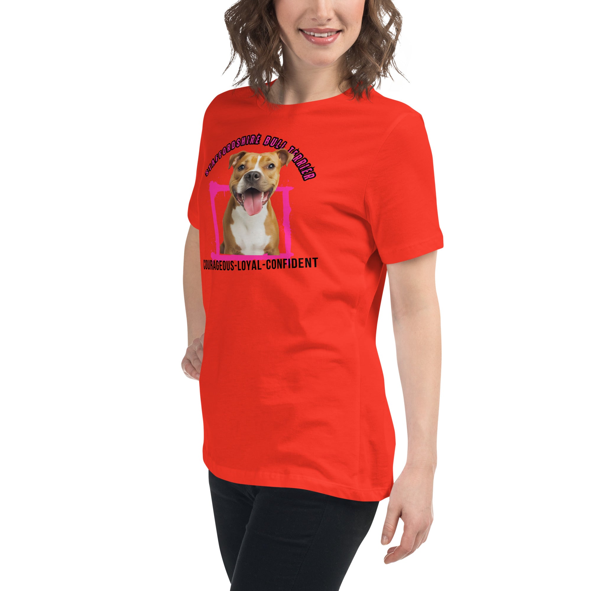 Staffordshire Bull Terrier Women's Relaxed T-Shirt