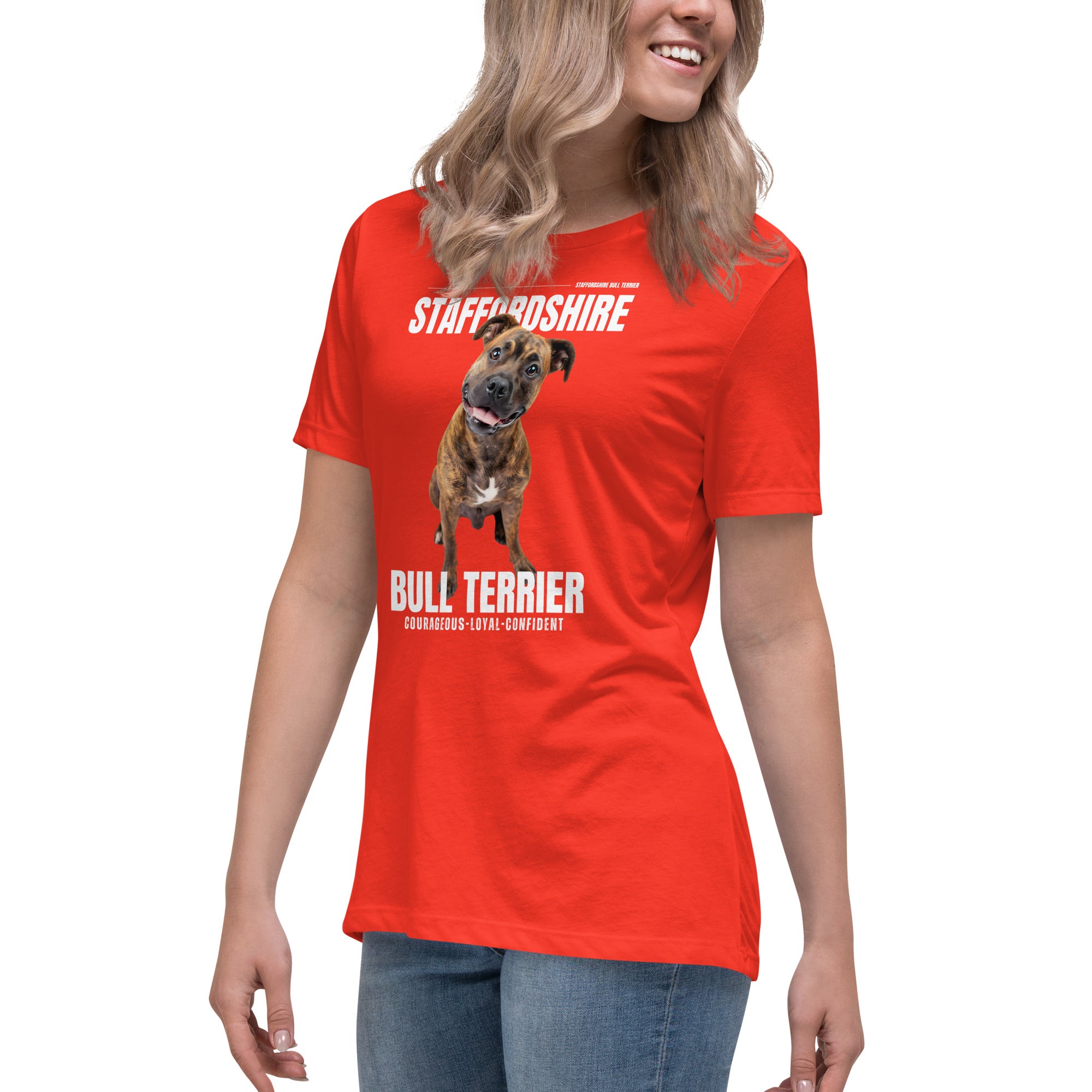 Staffordshire Bull Terrier Women's Relaxed T-Shirt