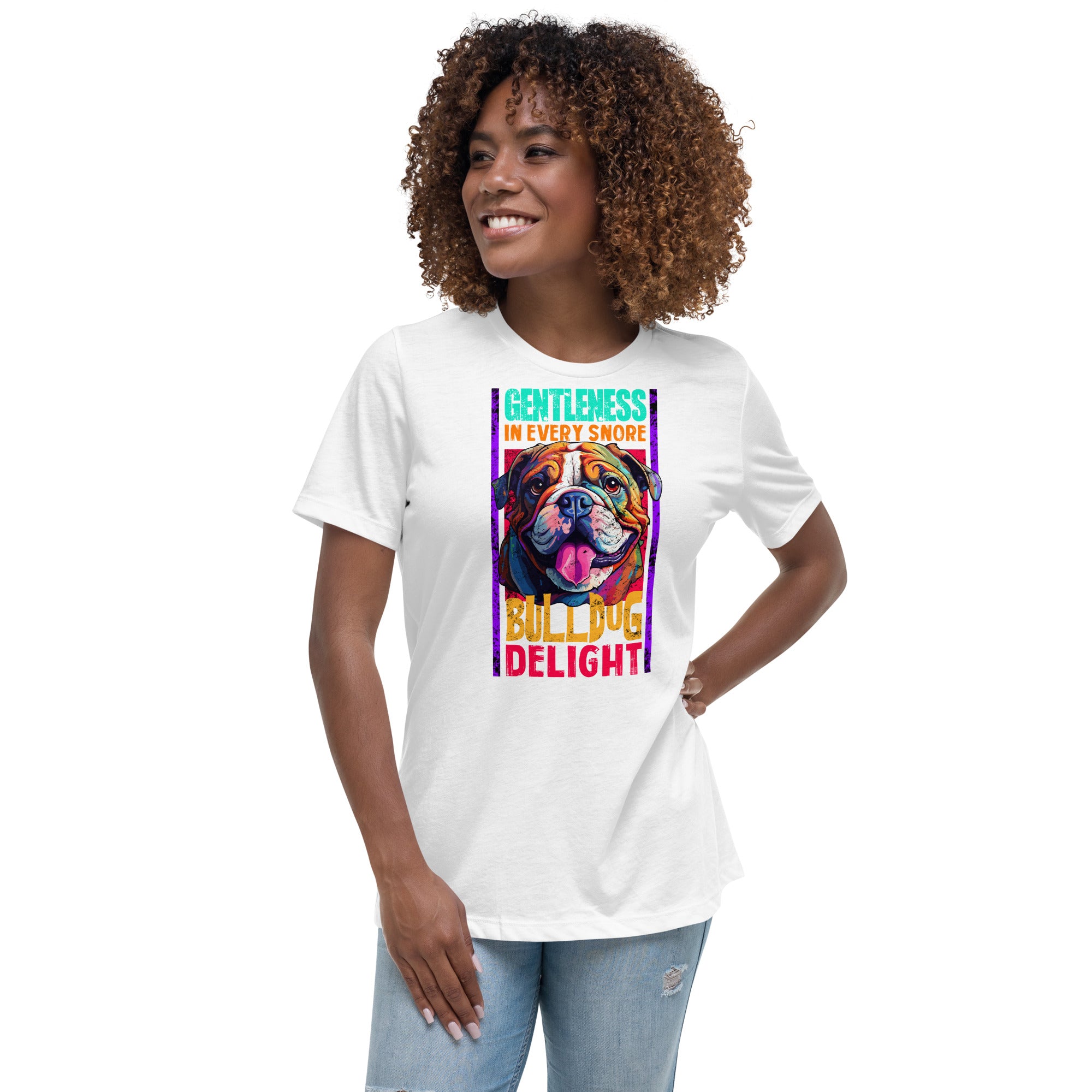 English Bulldog Women's Relaxed T-Shirt