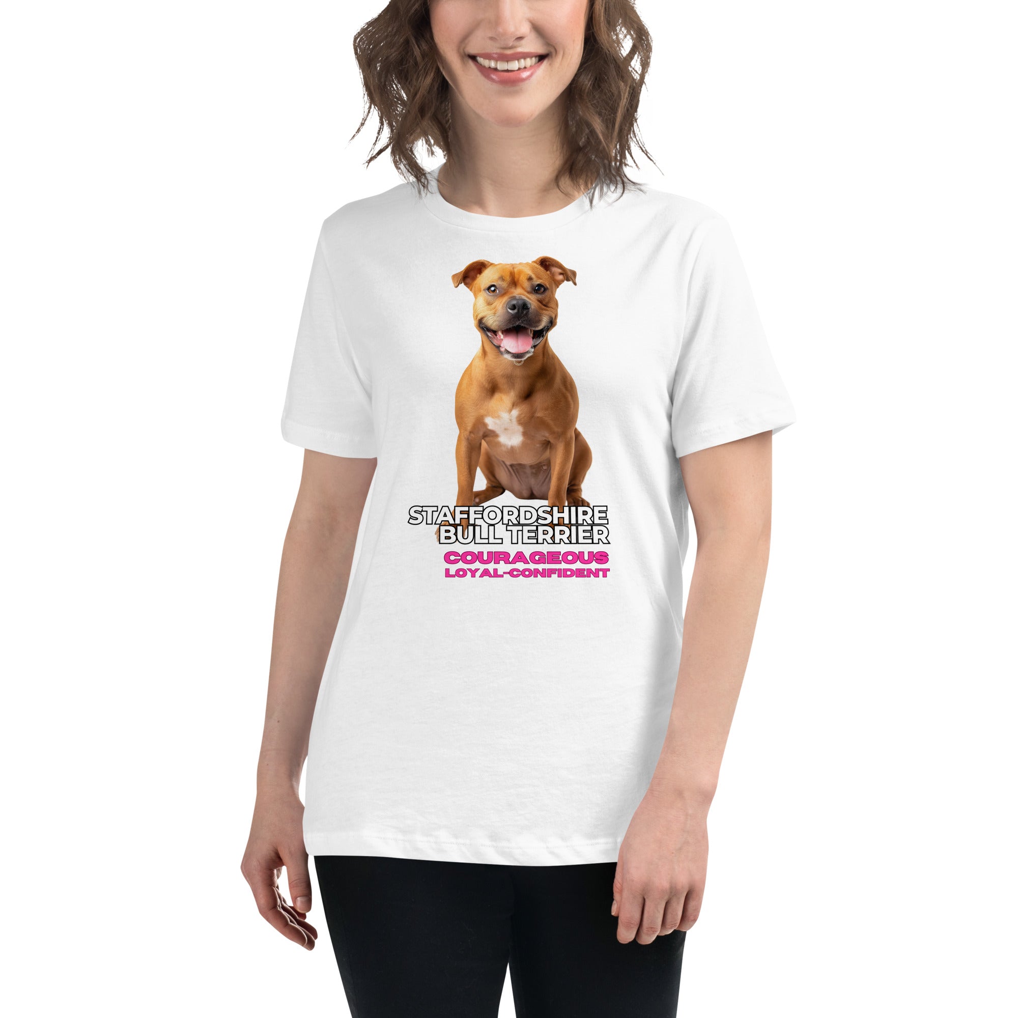 Staffordshire Bull Terrier Women's Relaxed T-Shirt