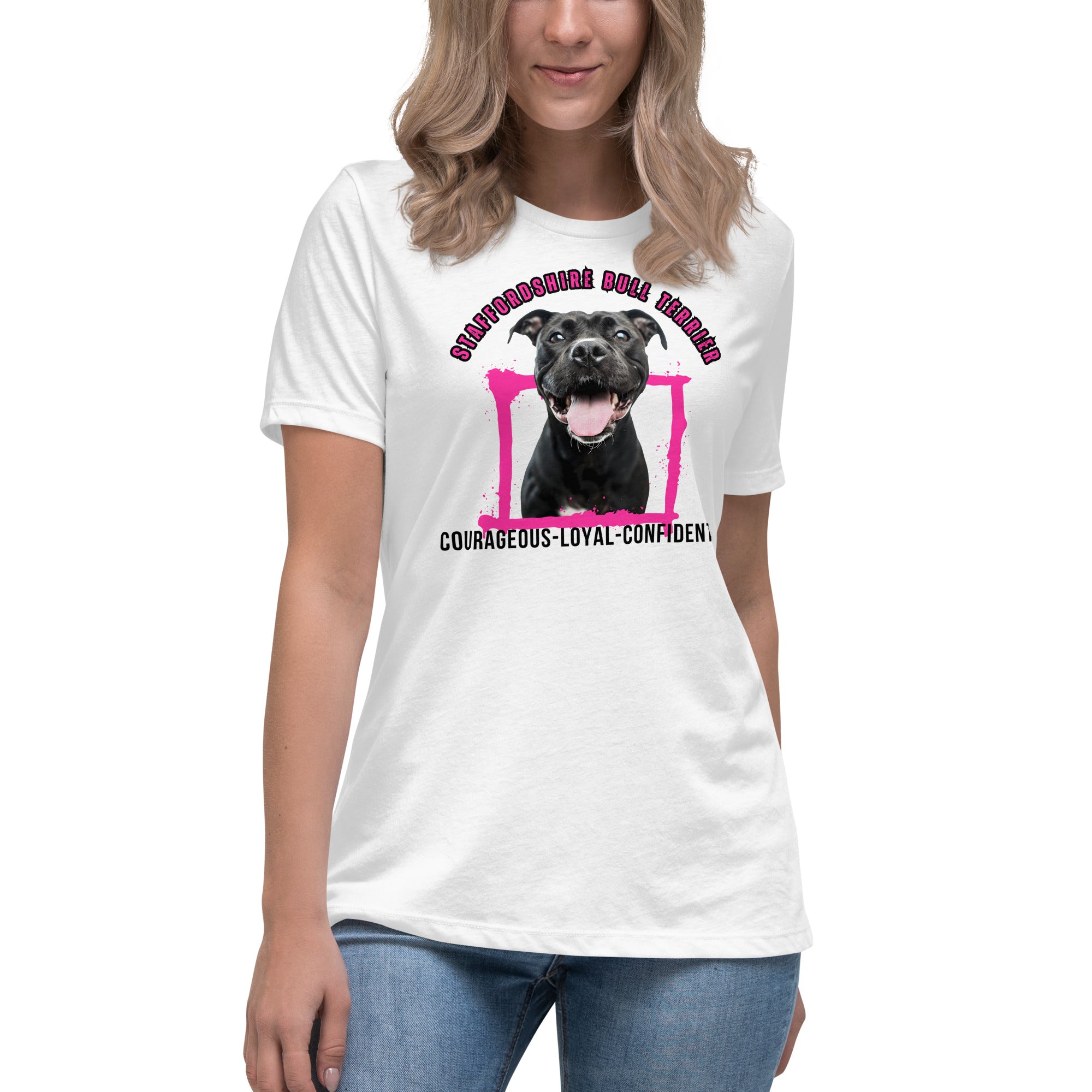 Staffordshire Bull Terrier Women's Relaxed T-Shirt