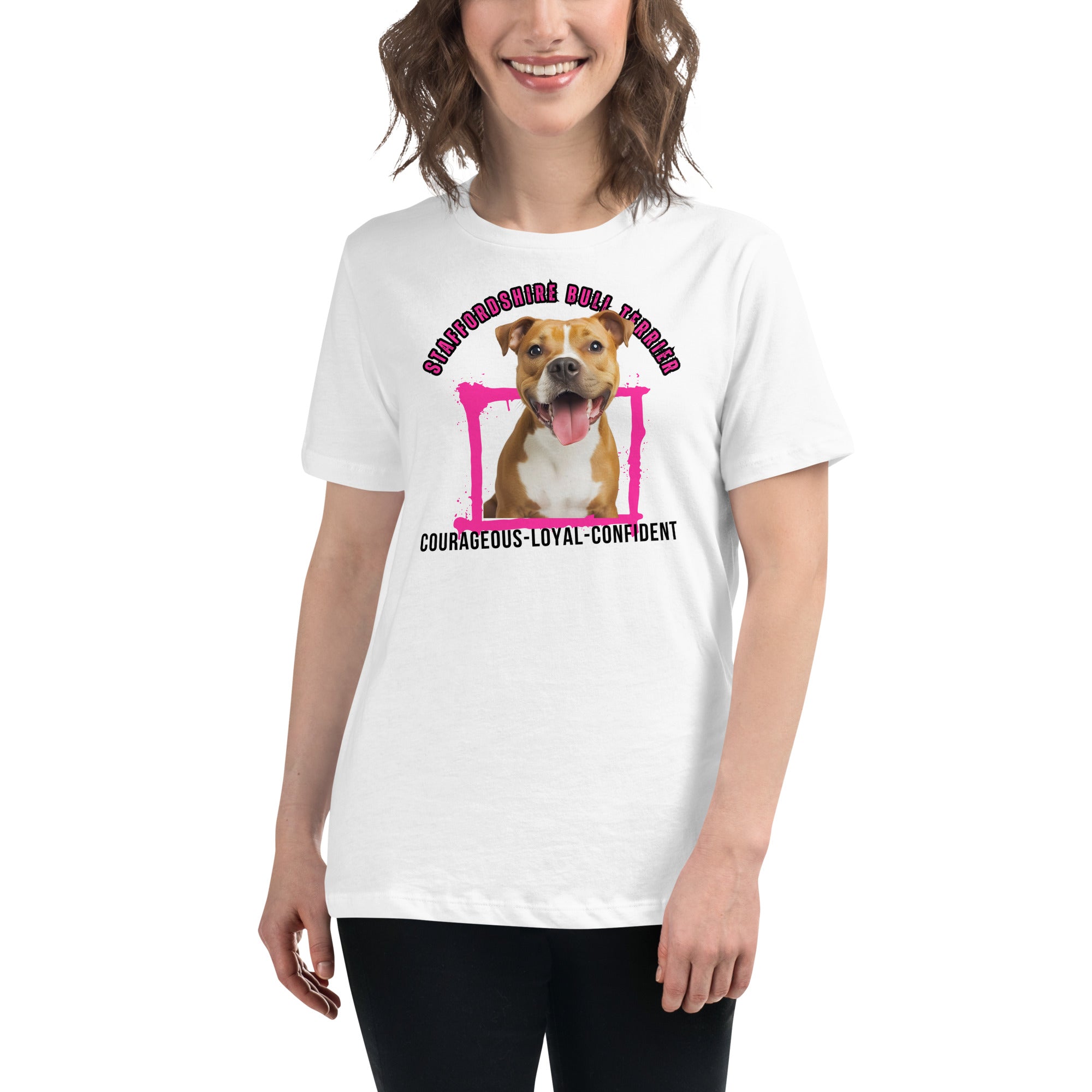 Staffordshire Bull Terrier Women's Relaxed T-Shirt