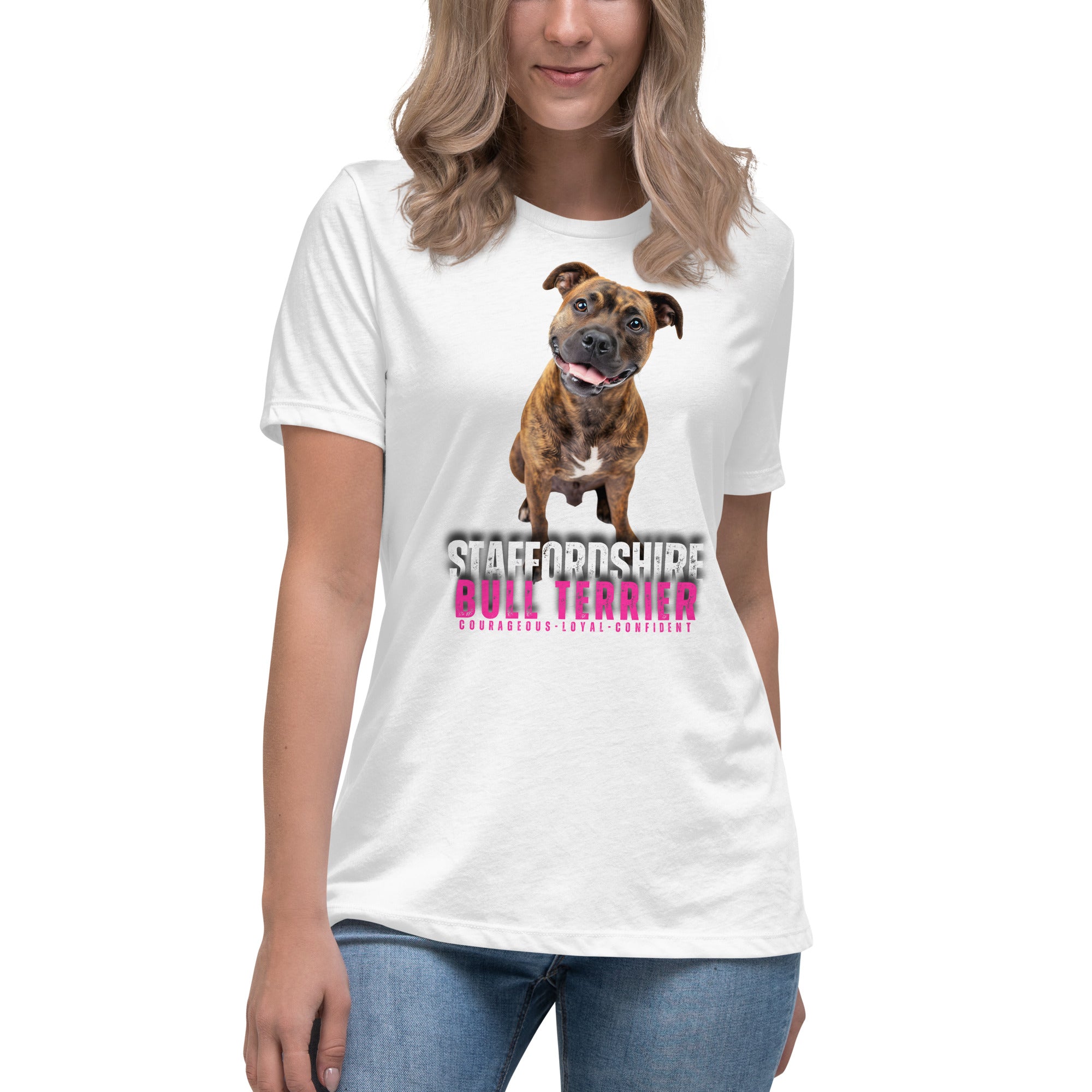 Staffordshire Bull Terrier Women's Relaxed T-Shirt