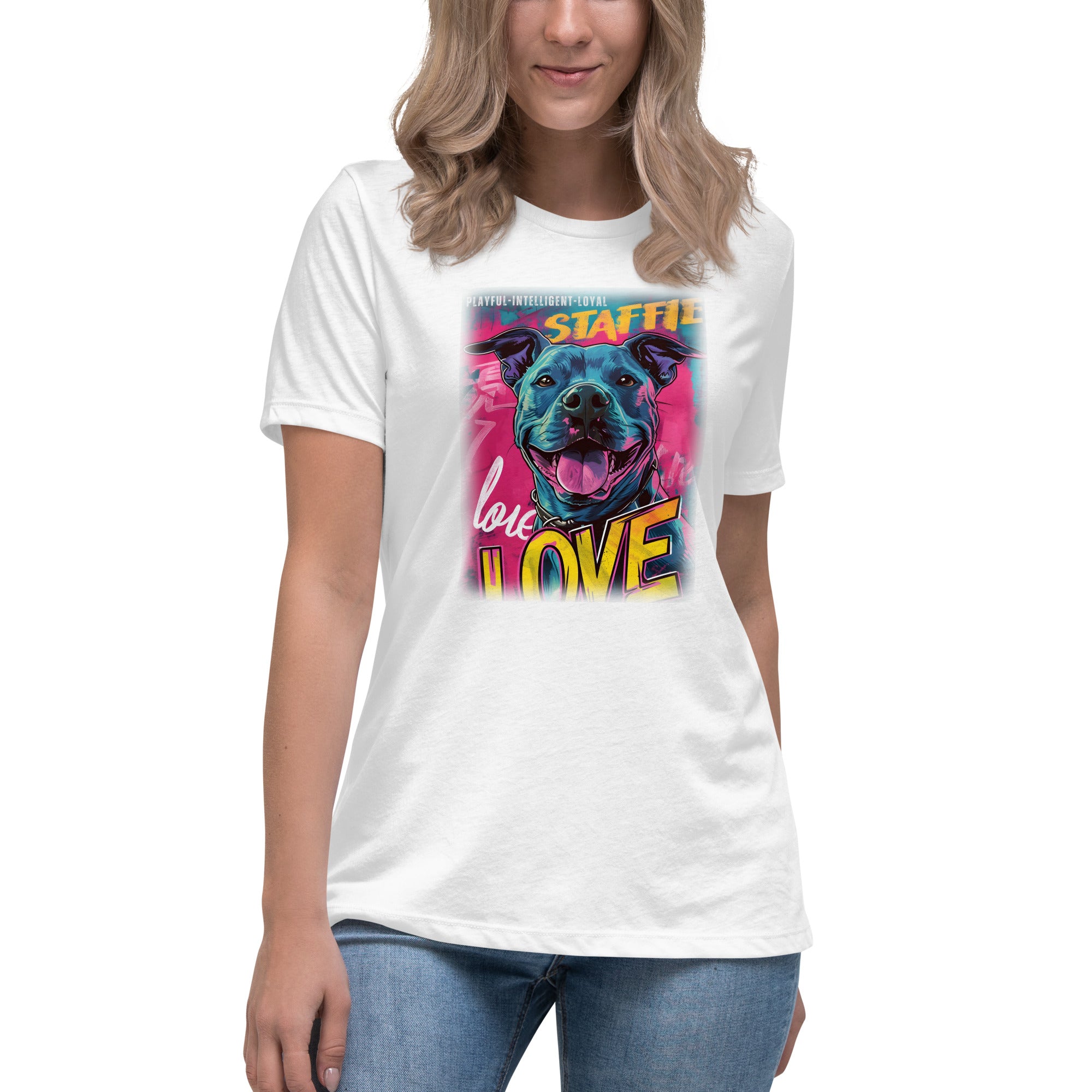 Staffie Bull Women's Relaxed T-Shirt