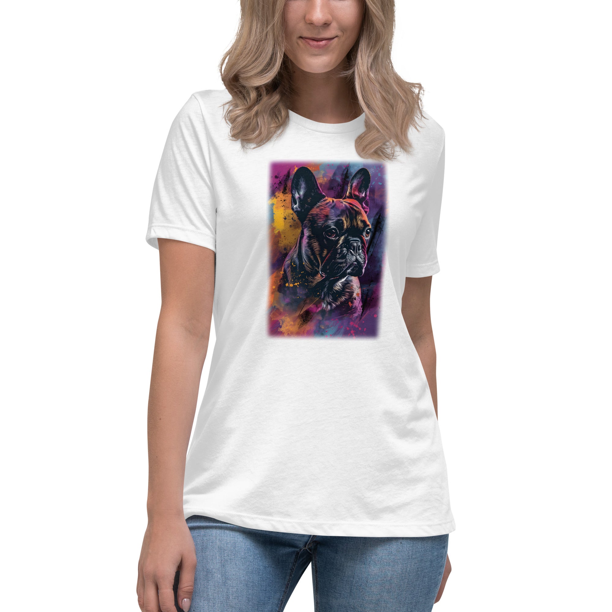 French Bull Dog Women's Relaxed T-Shirt