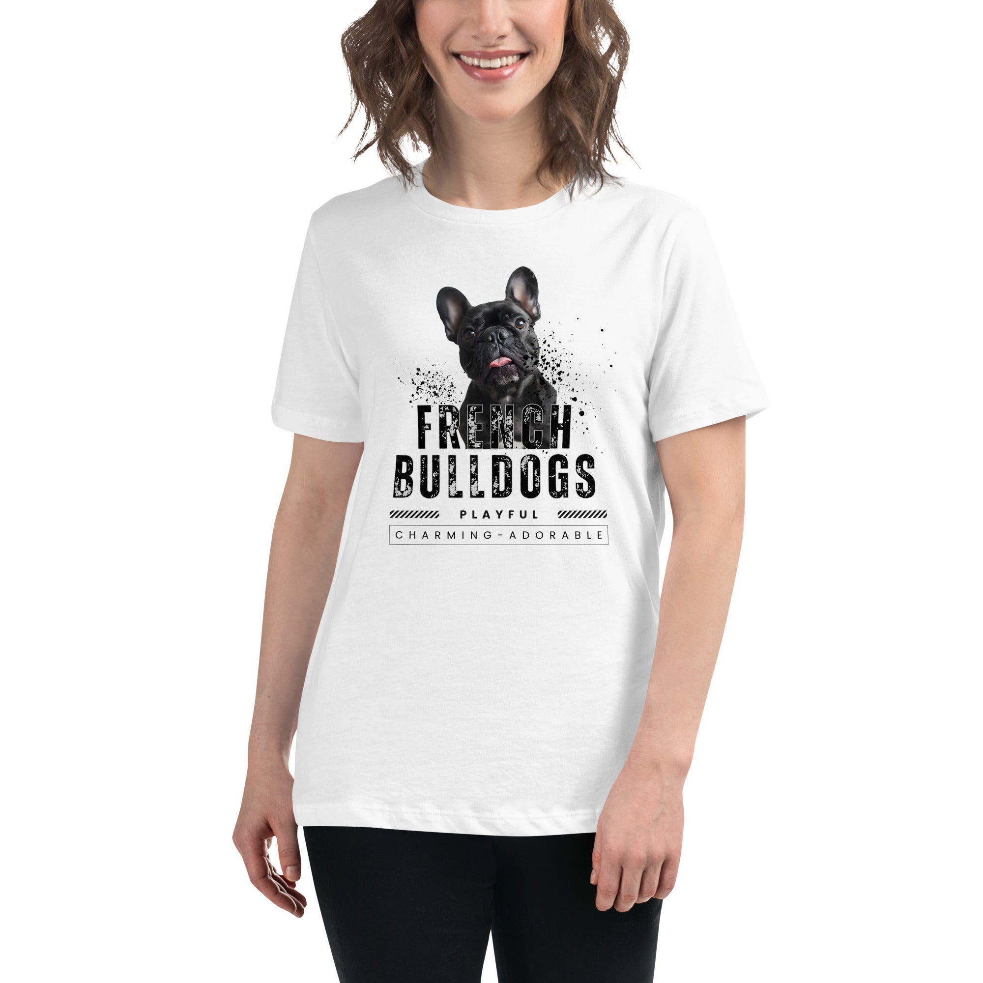 French Bull Dog Women's Relaxed T-Shirt