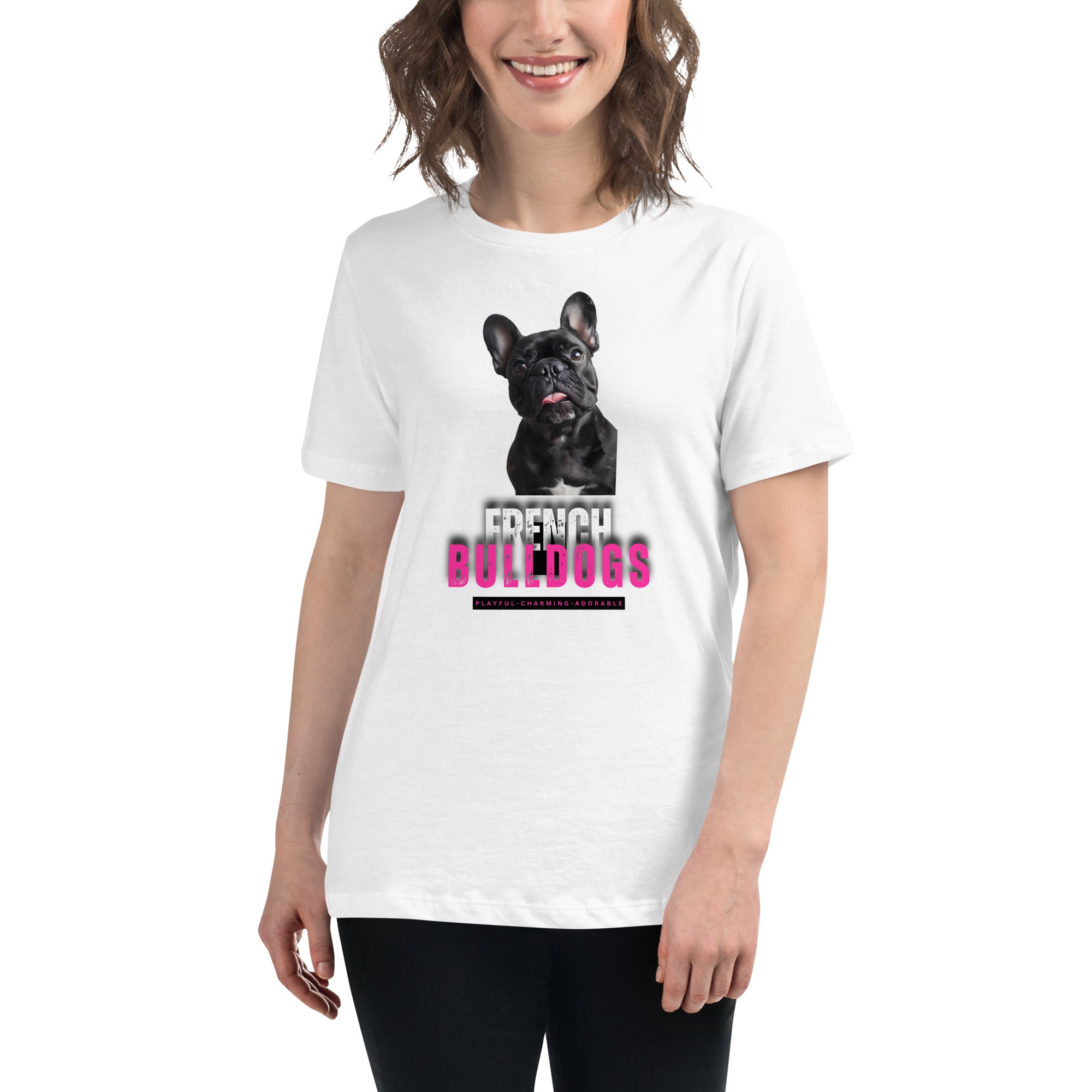 French Bull Dog Women's Relaxed T-Shirt