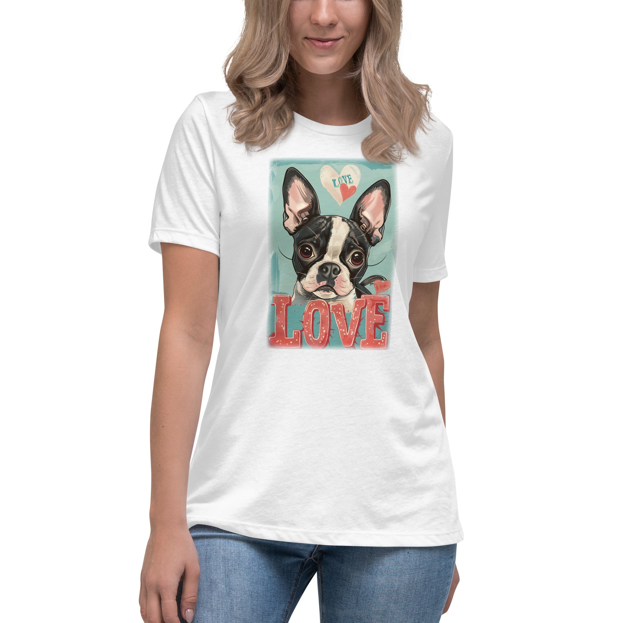 Boston Terrier Women's Relaxed T-Shirt