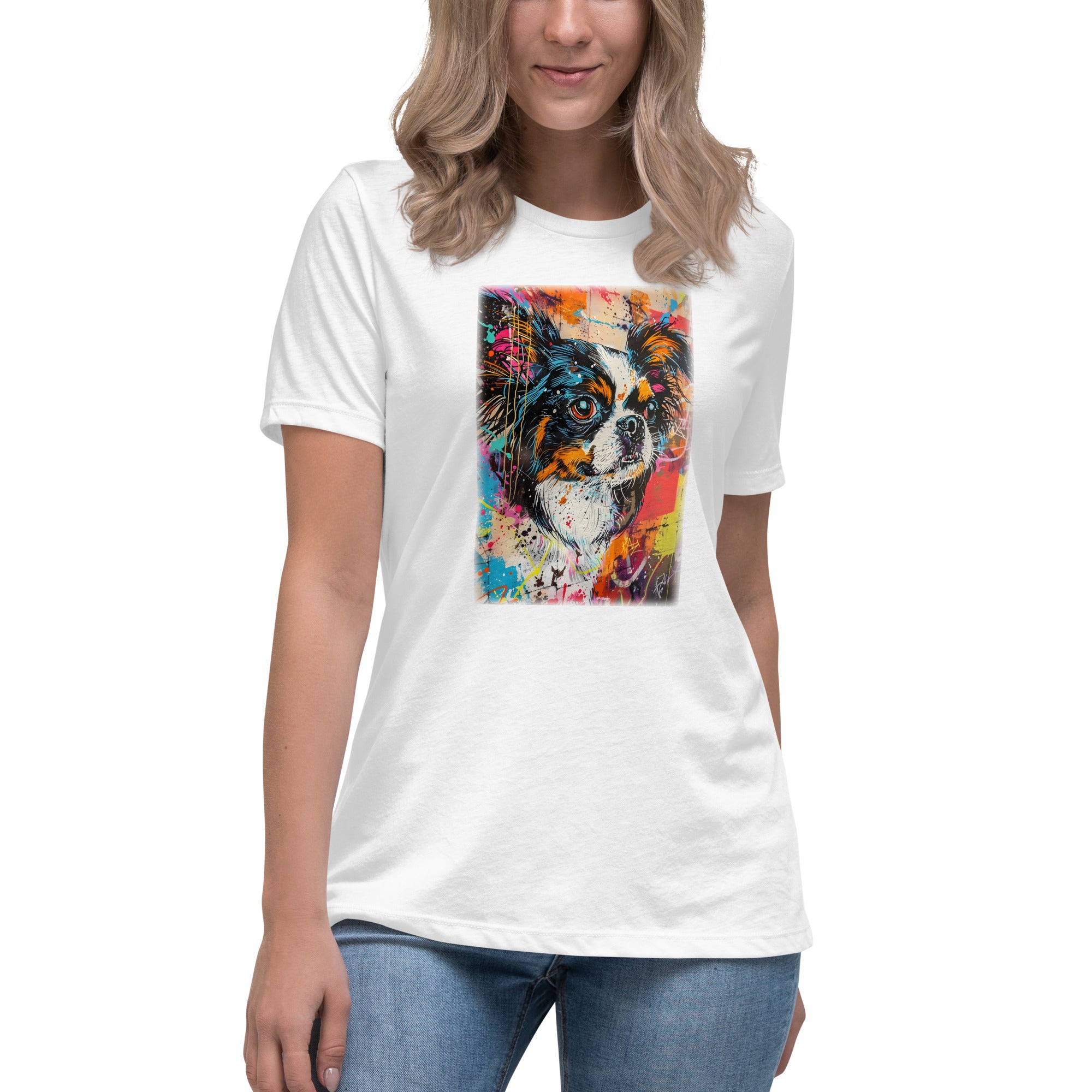 Japanese Chin Women's Relaxed T-Shirt